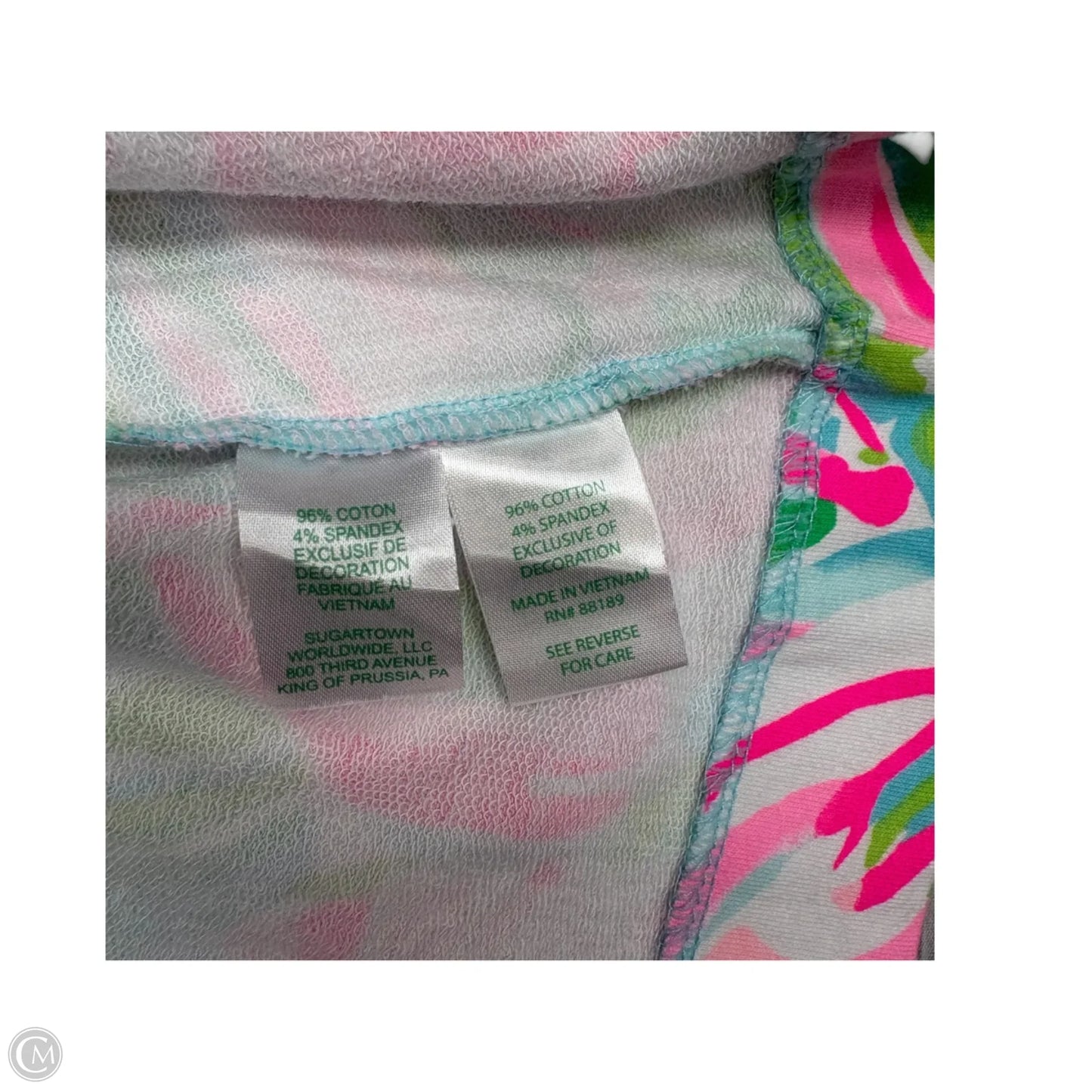 Dress Designer By Lilly Pulitzer In Green & Pink, Size: S