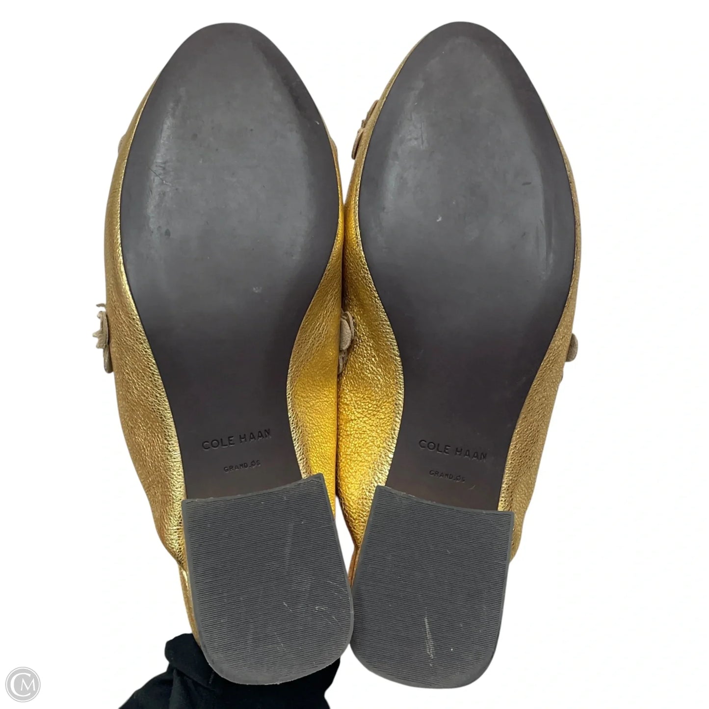Shoes Heels Kitten By Cole-haan In Gold, Size: 7