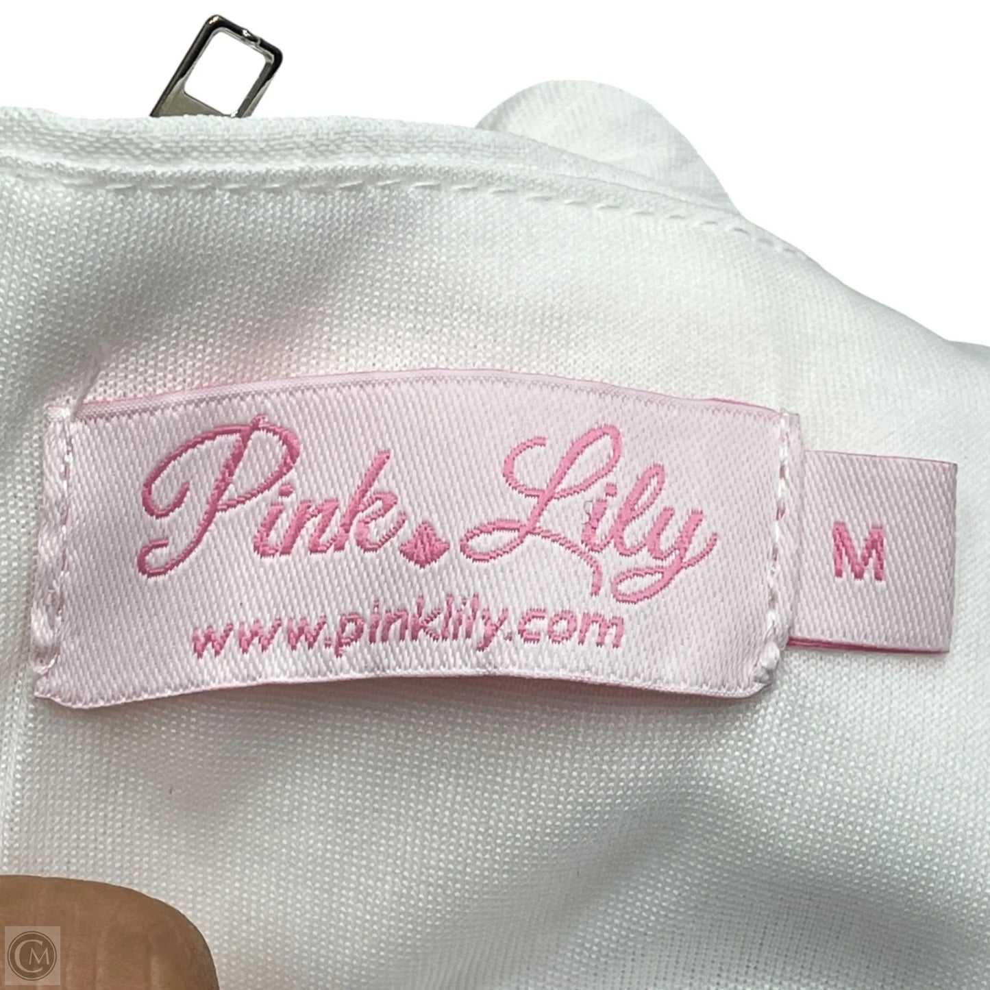 Skirt Set 2pc By Pink Lily In White, Size: M