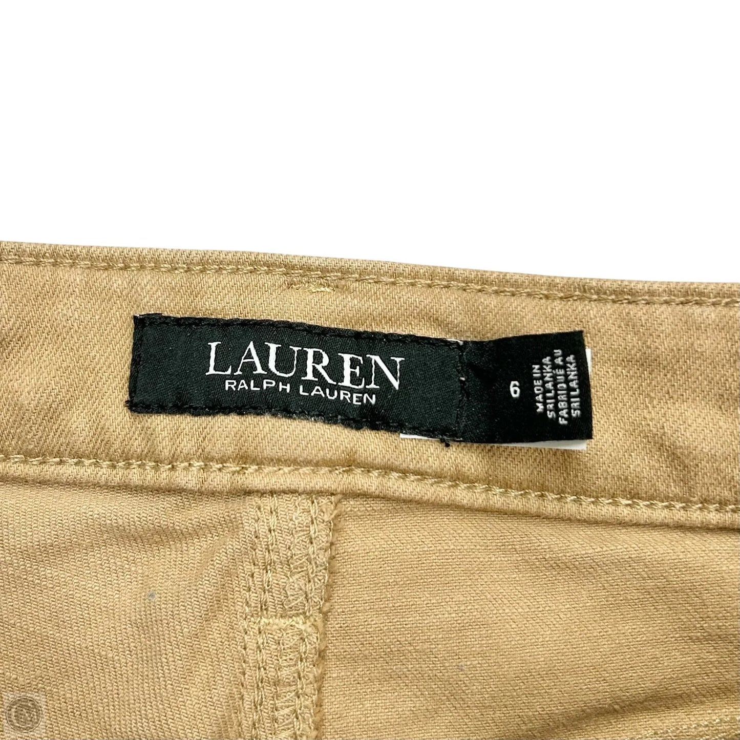 Jeans Straight By Lauren By Ralph Lauren In Gold, Size: 6