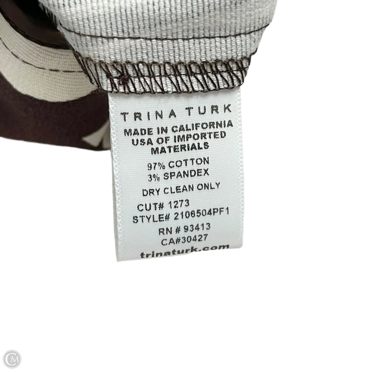 Shorts By Trina Turk In Brown & Cream, Size: 0