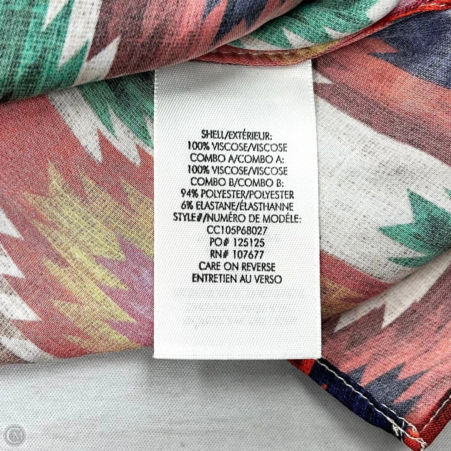 Top Short Sleeve Designer By Alice + Olivia In Multi-colored, Size: S