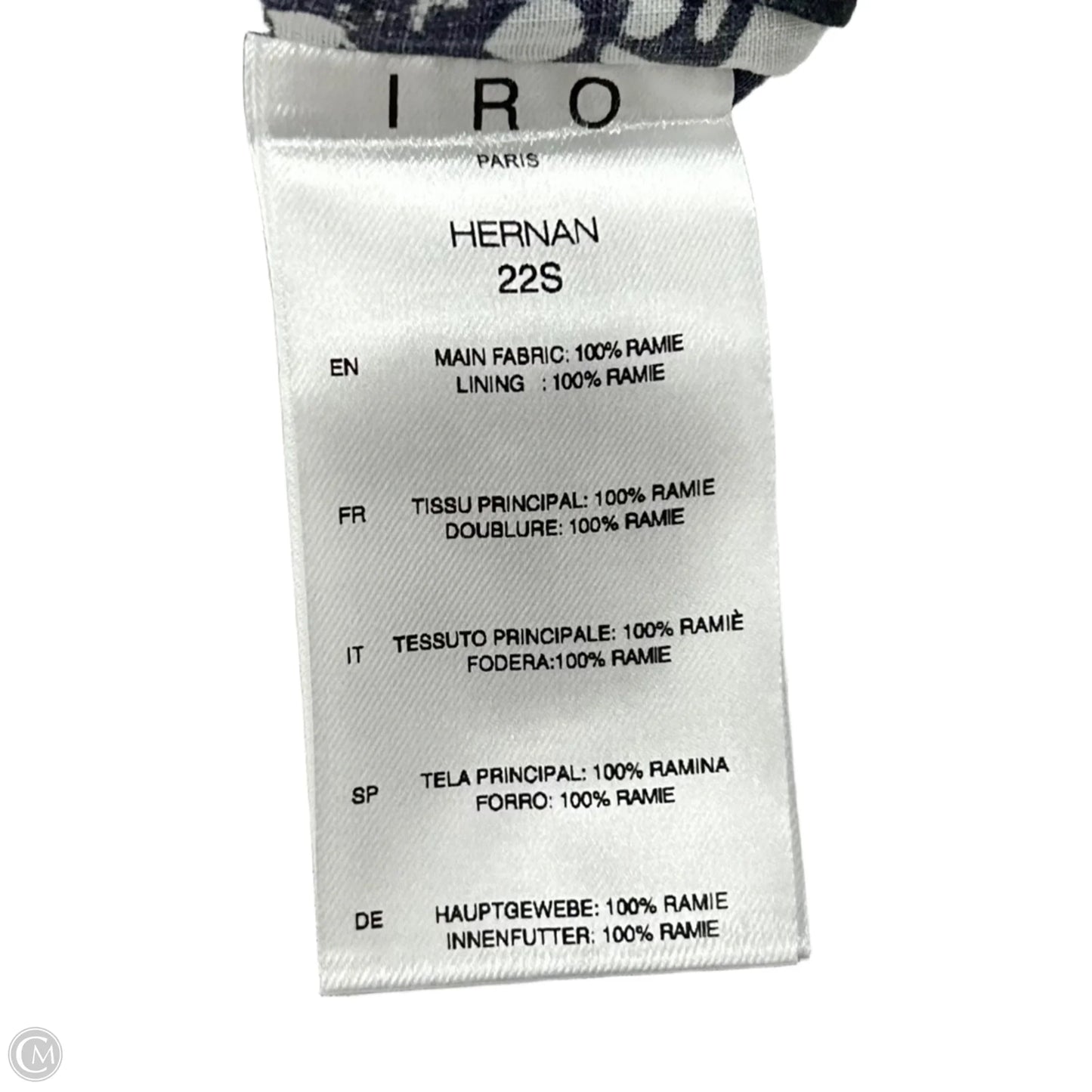 Skort By Iro In Black & White, Size: S