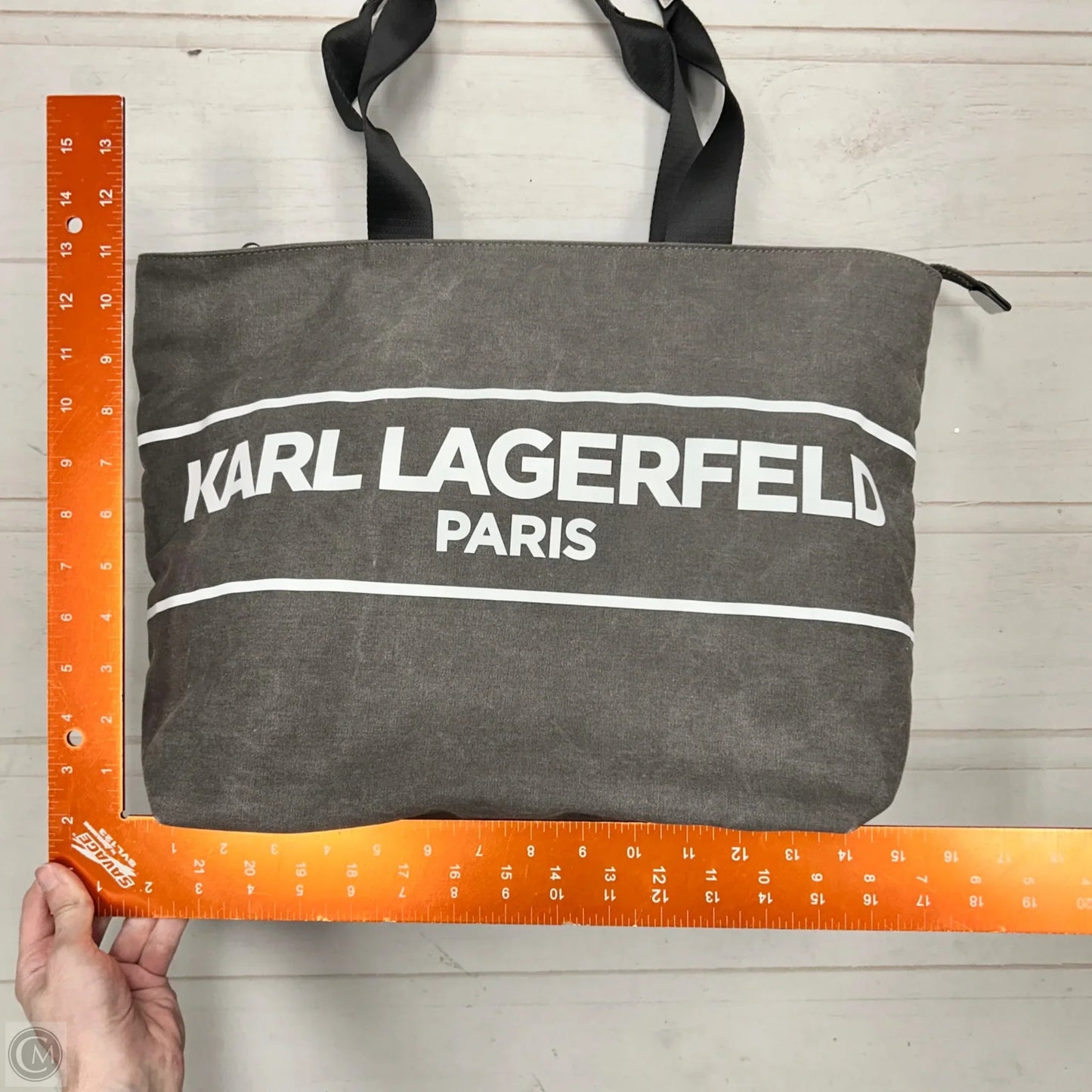 Tote Designer By Karl Lagerfeld, Size: Large