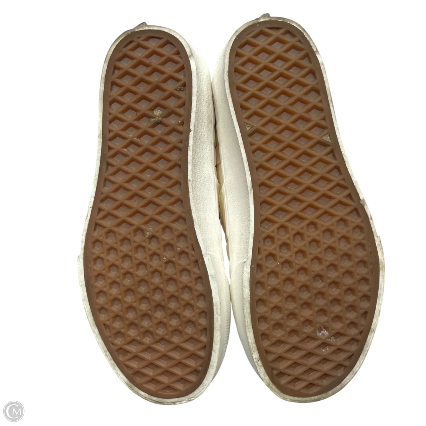 Shoes Sneakers Platform By Vans In Pink & White, Size: 5.5