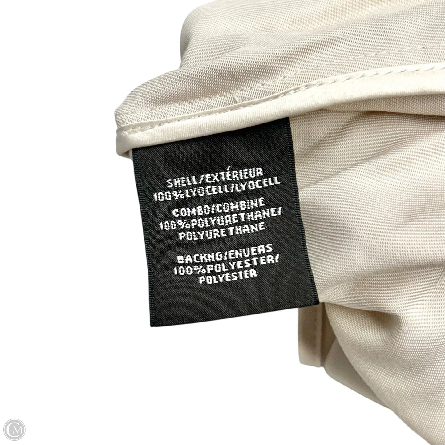 Coat Trench Coat By Badgley Mischka In Beige, Size: L