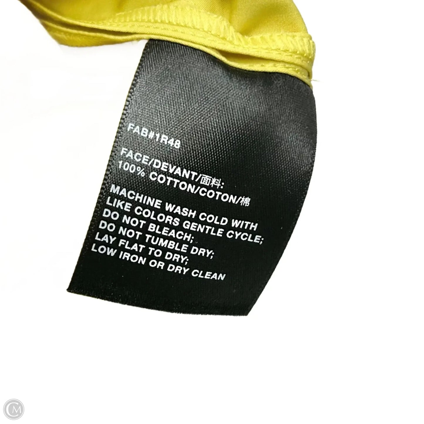 Top Long Sleeve Designer By Lafayette 148 In Yellow, Size: S