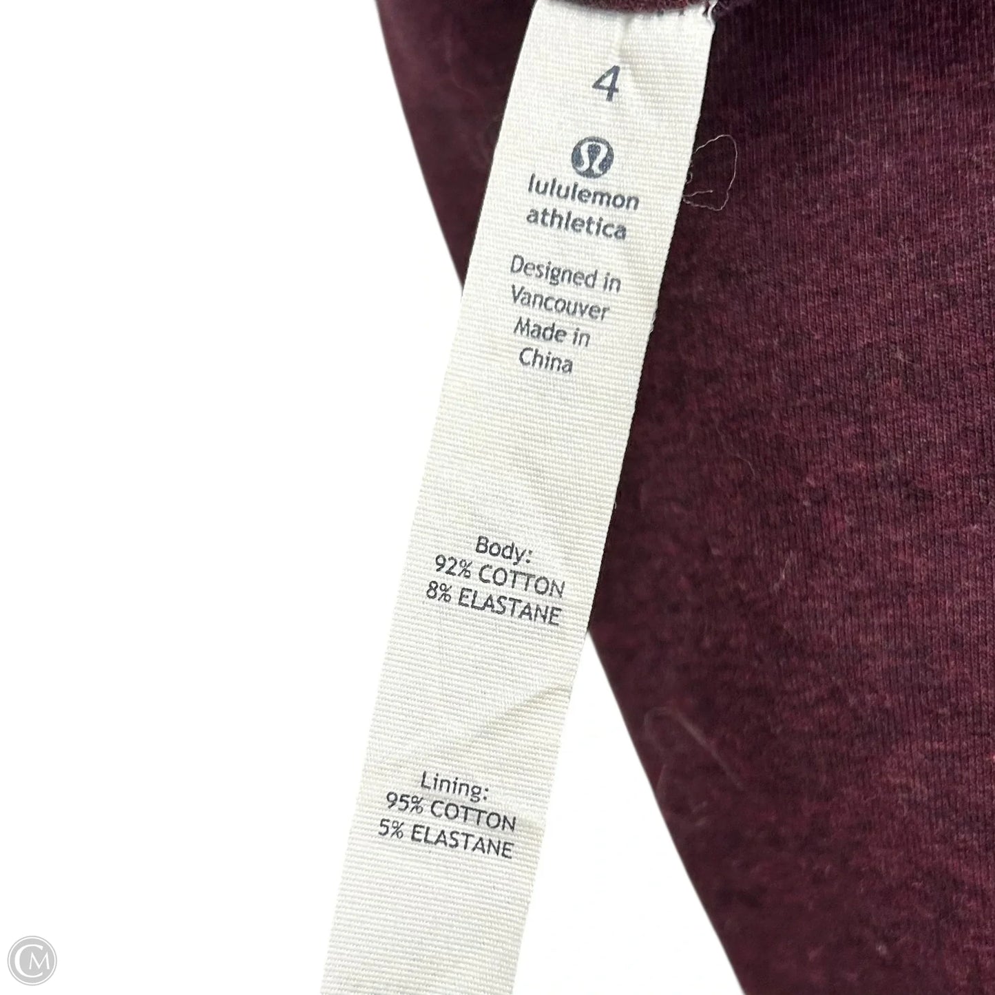 Athletic Jacket By Lululemon In Maroon, Size: S