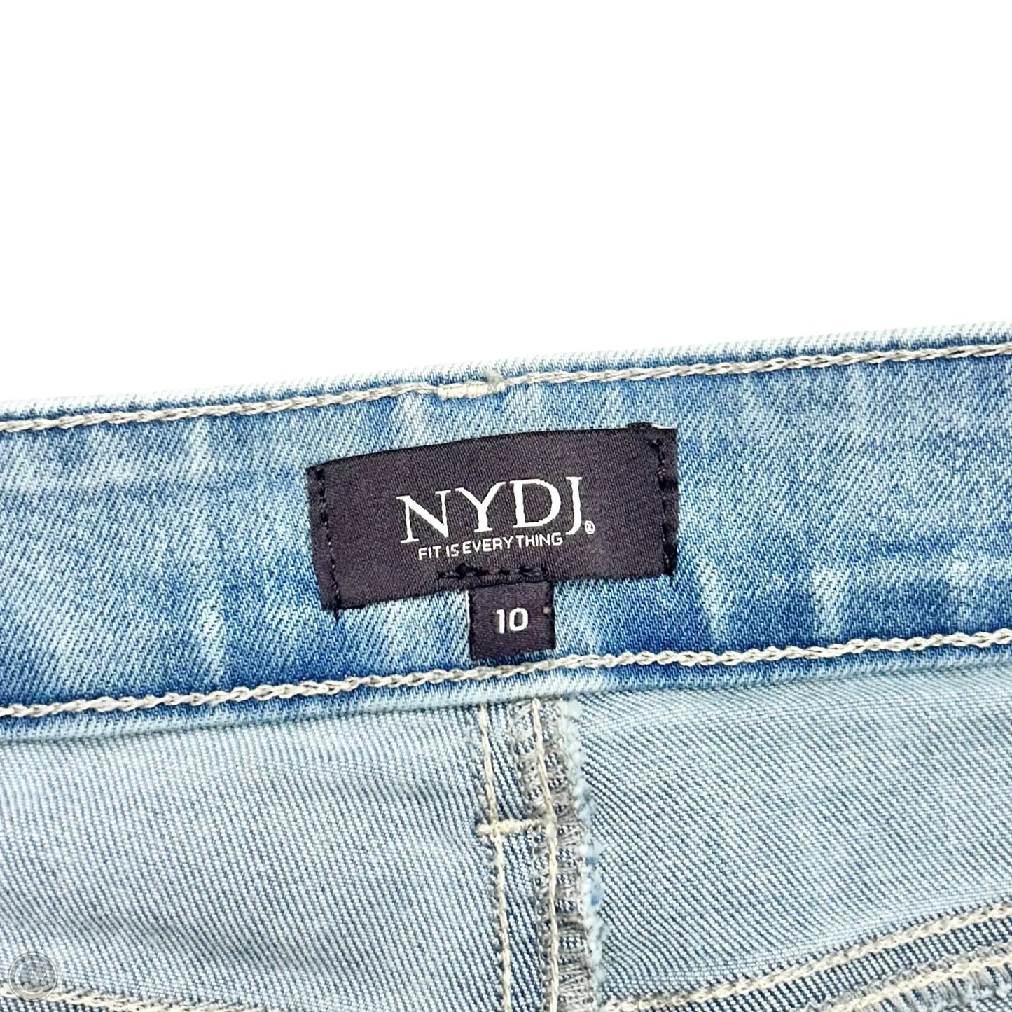 Jeans Straight By Not Your Daughters Jeans In Blue Denim, Size: 10