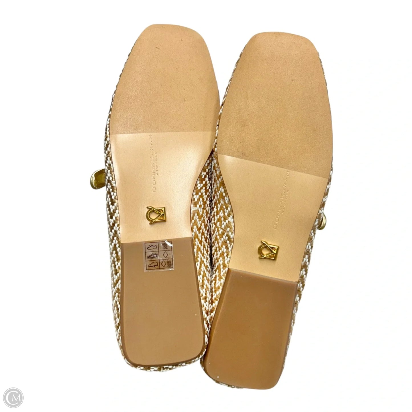Shoes Flats By Donna Karan In Gold, Size: 7.5