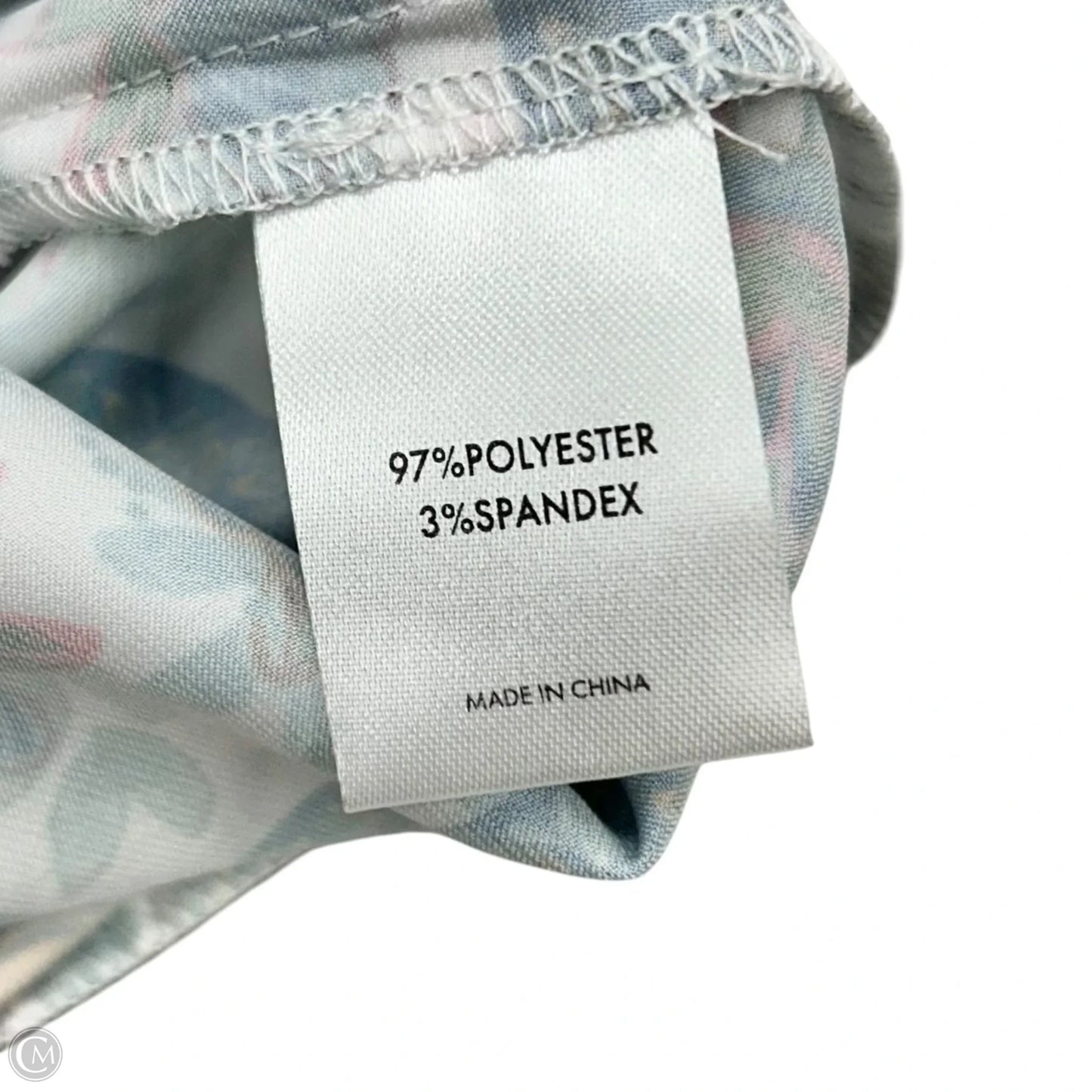 Top Long Sleeve By J Flower In Blue & White, Size: S