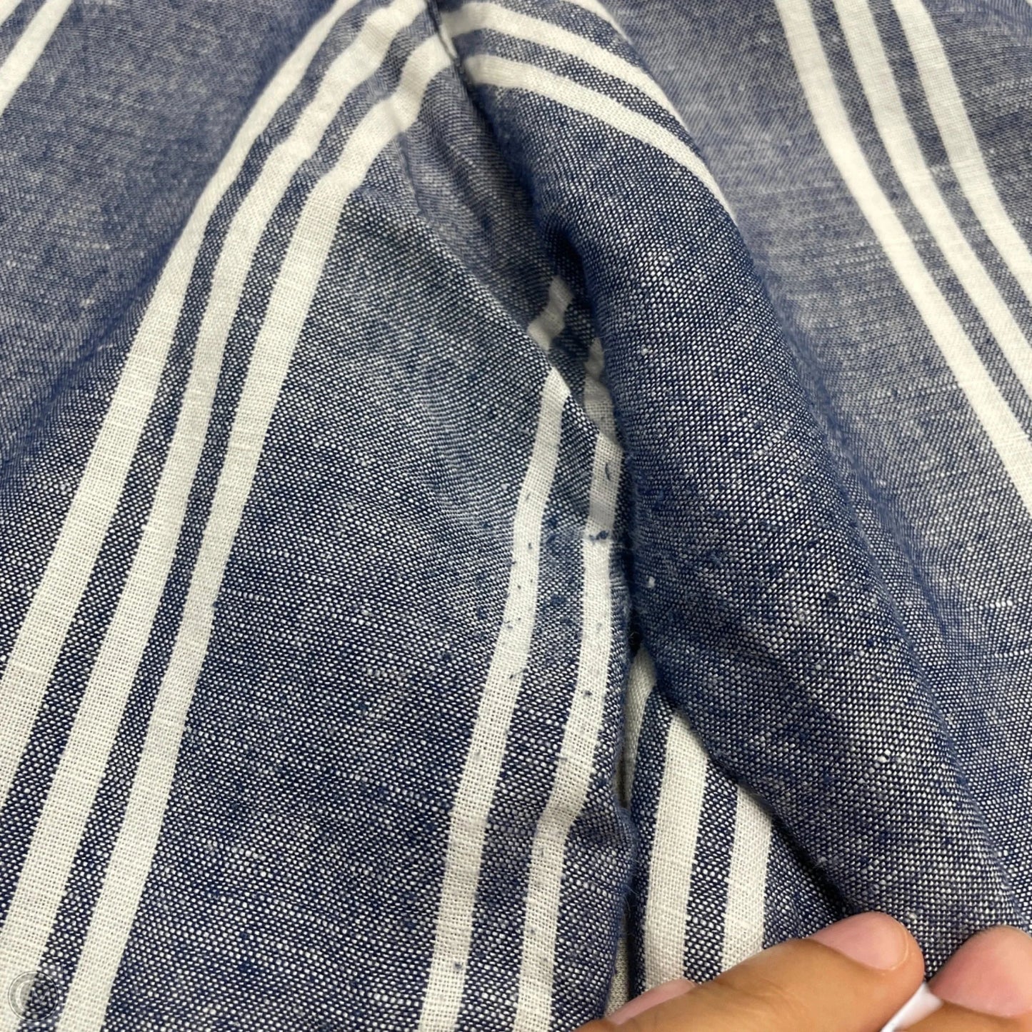 Pants Wide Leg By Anthropologie In Blue & White, Size: 12