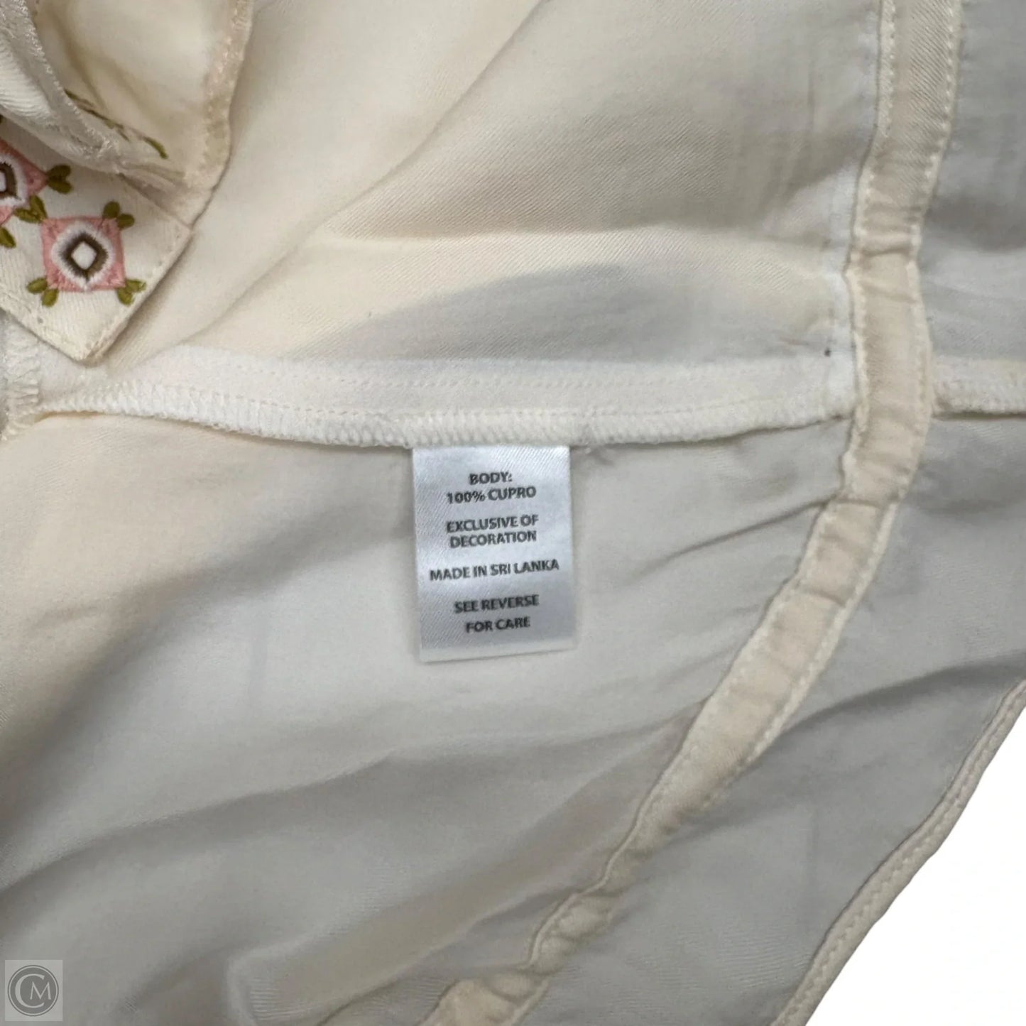Jacket Other By Spartina In Cream & Pink, Size: Xxl