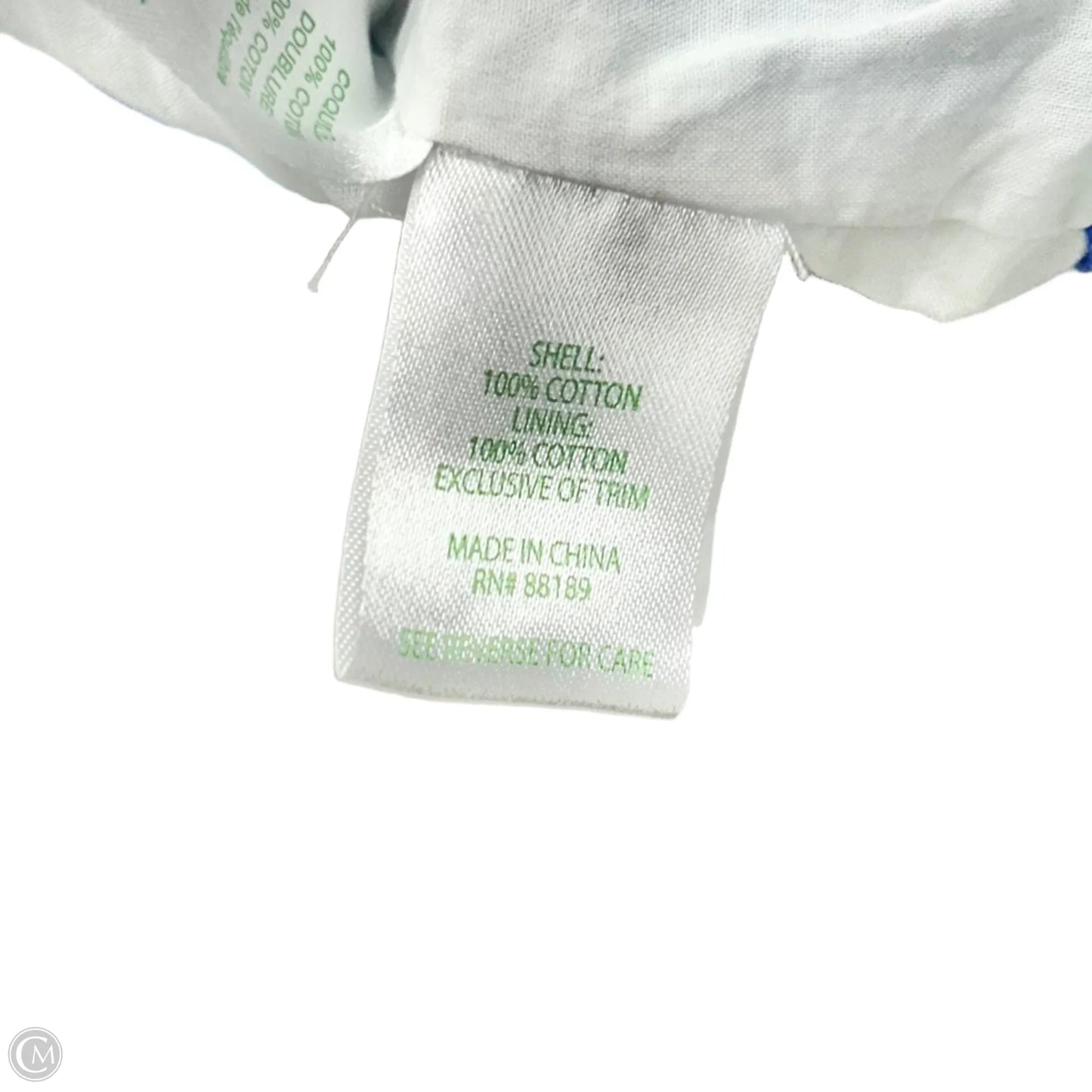 Top Sleeveless Designer By Lilly Pulitzer In Blue & White, Size: Xs