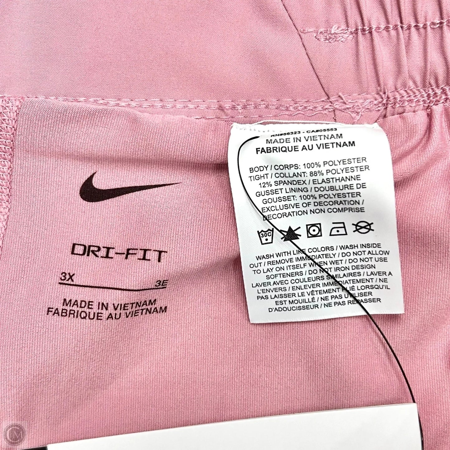 Athletic Shorts By Nike Apparel In Pink, Size: 3x