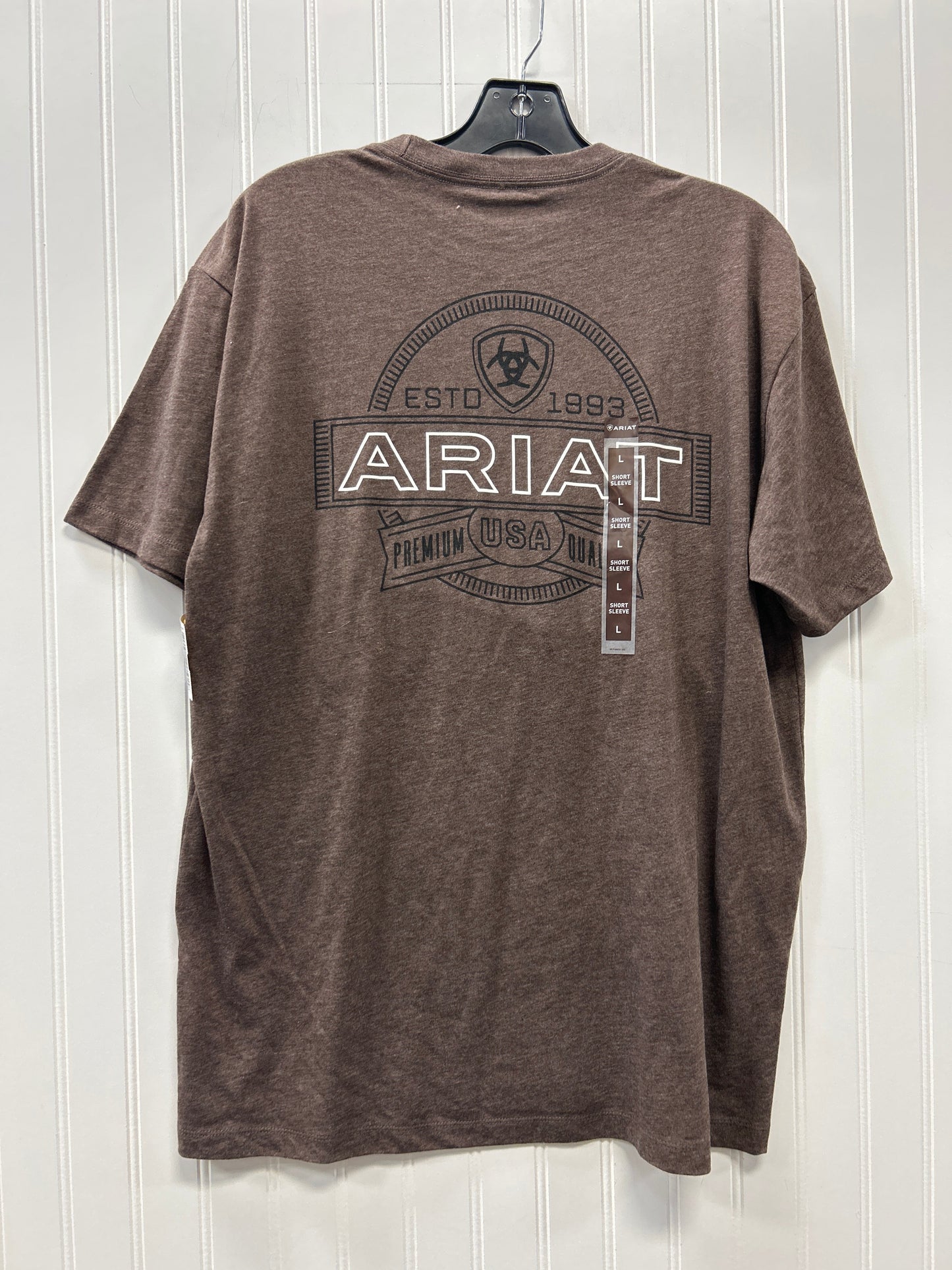 Top Ss By Ariat In Brown, Size:L NWT