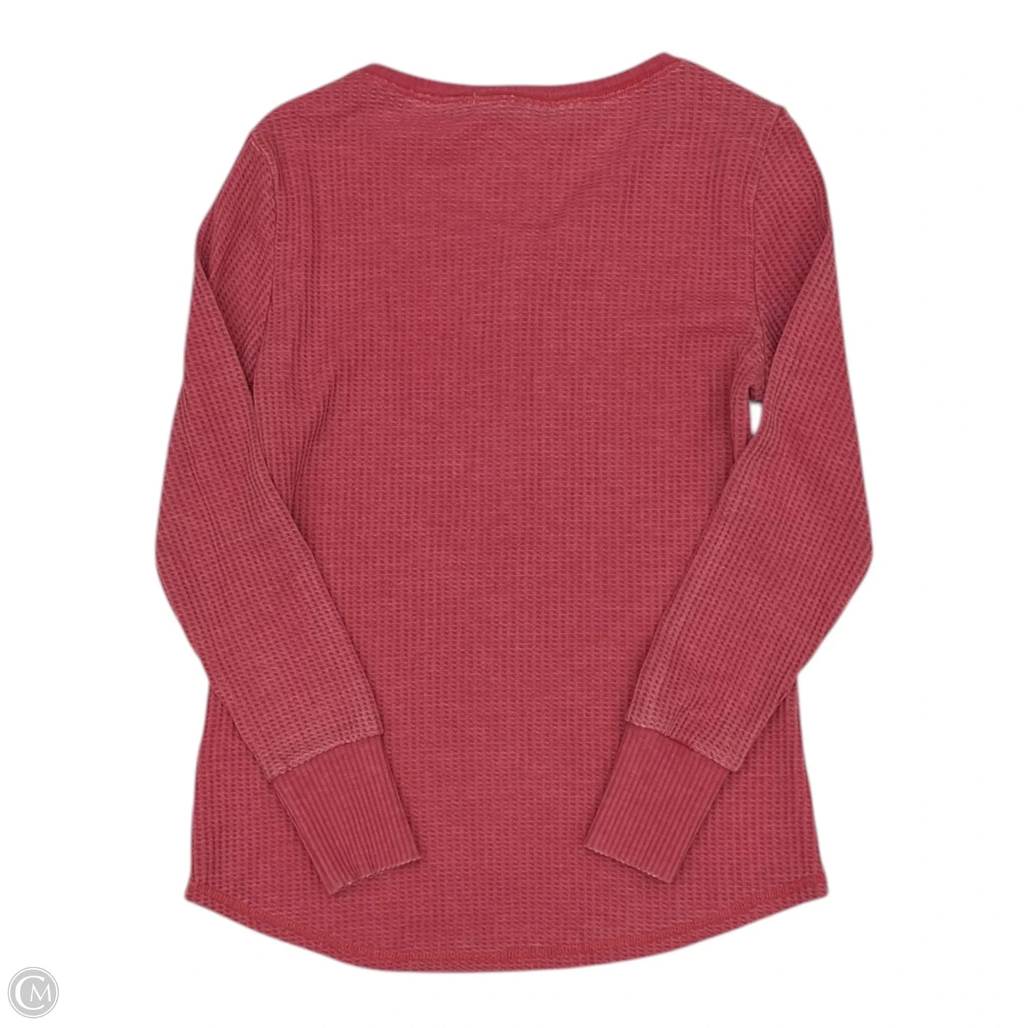 Top Long Sleeve By Seven 7 In Red, Size: M