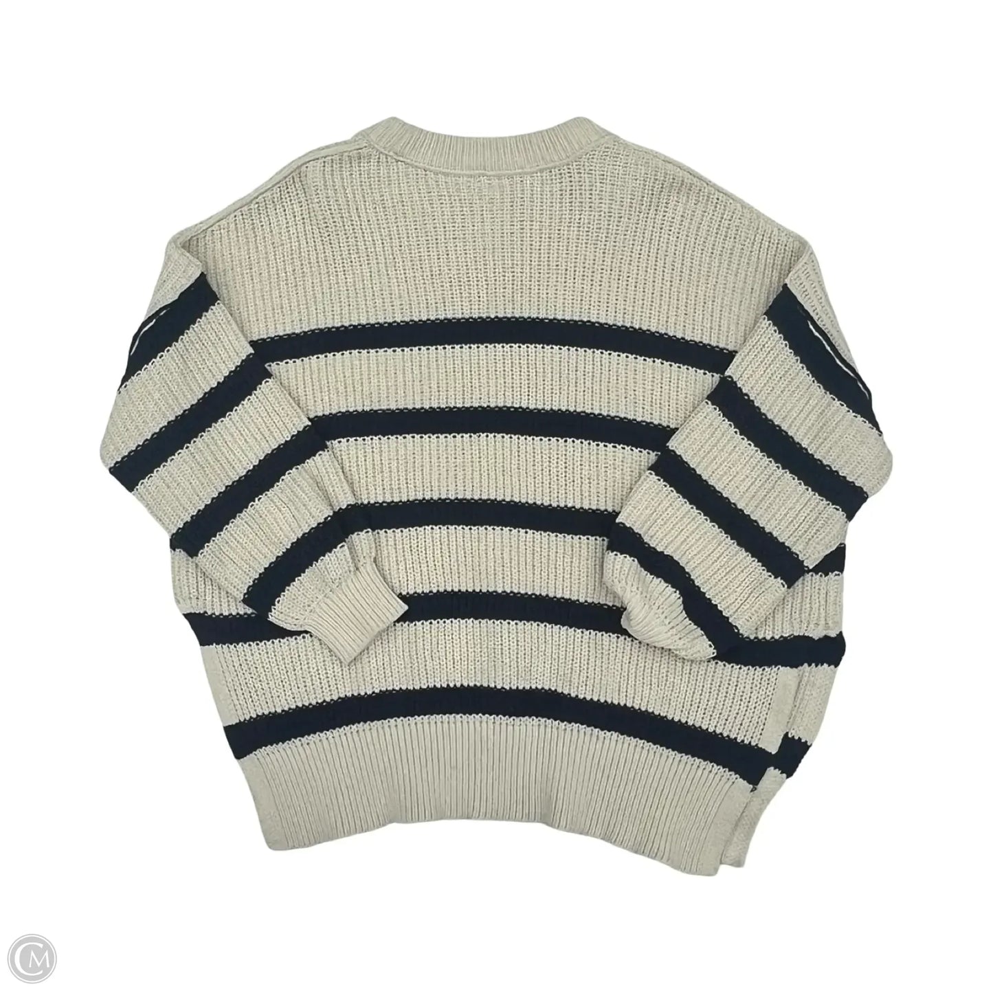 Sweater By Aerie In Blue & Cream, Size: M
