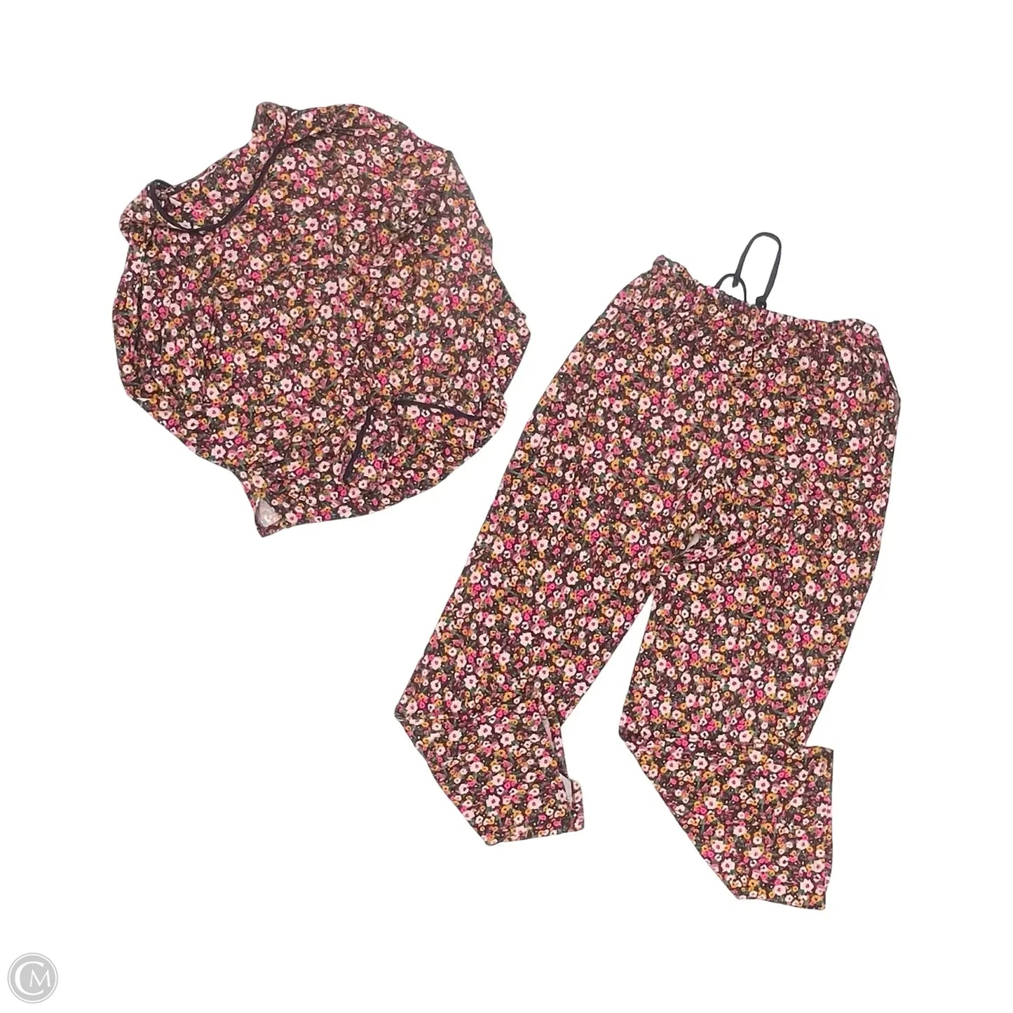 Pajamas 2pc By Clothes Mentor In Floral Print, Size: M