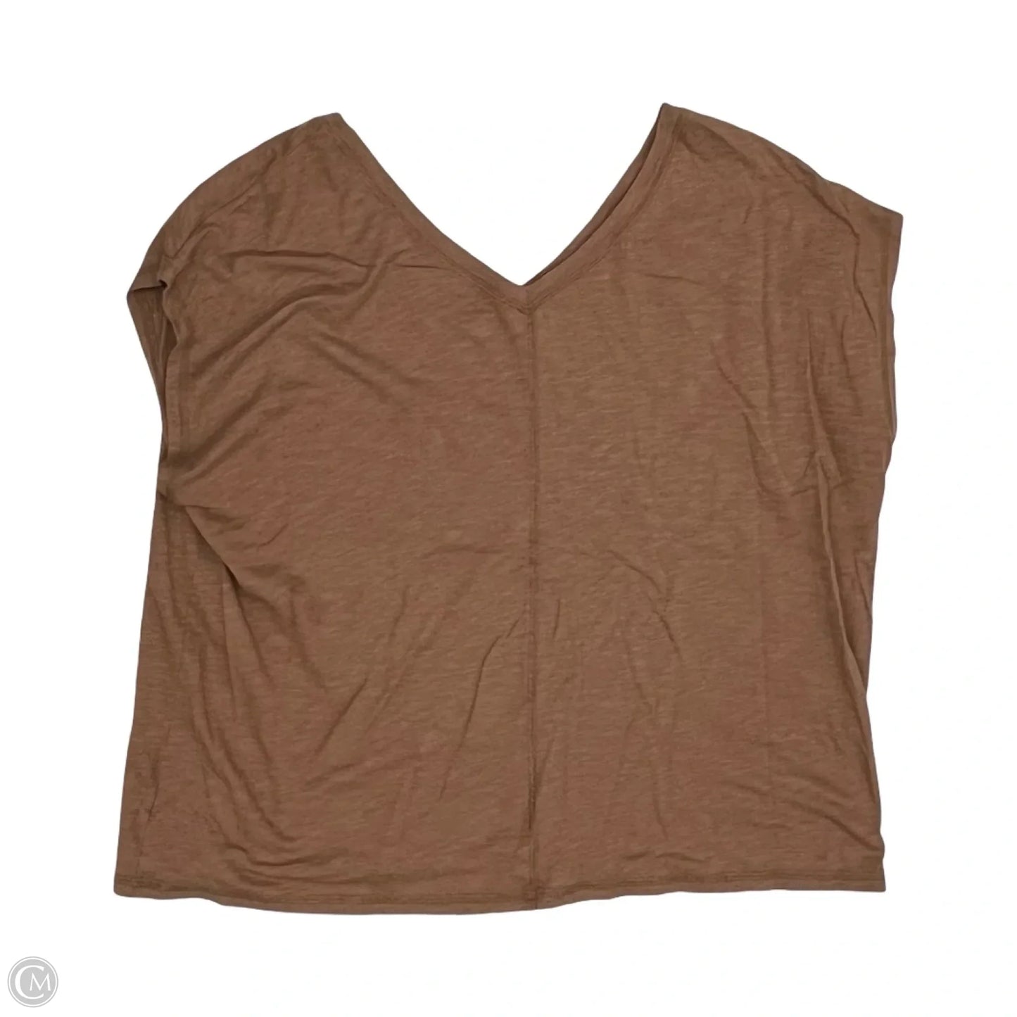 Top Short Sleeve By Rachel Zoe In Brown, Size: Xl