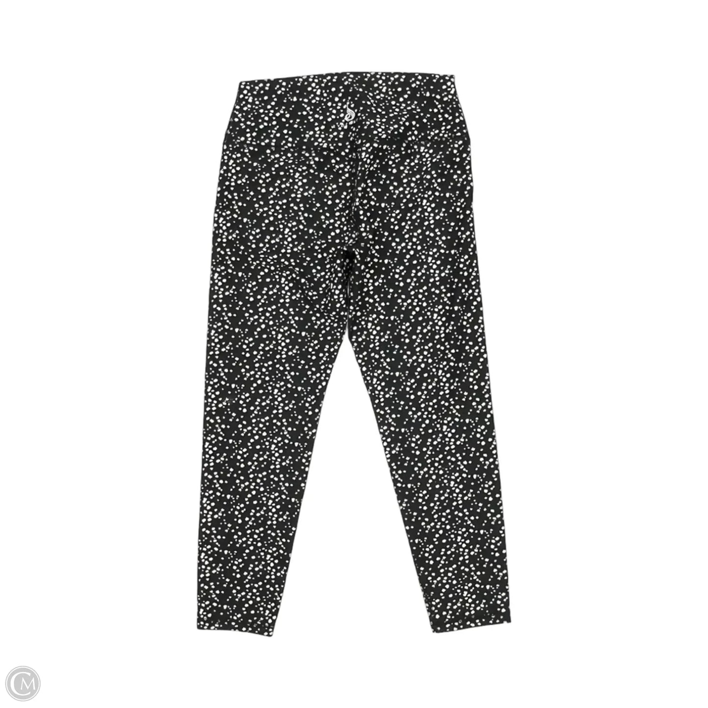 Athletic Leggings By Clothes Mentor In Black & White, Size: L