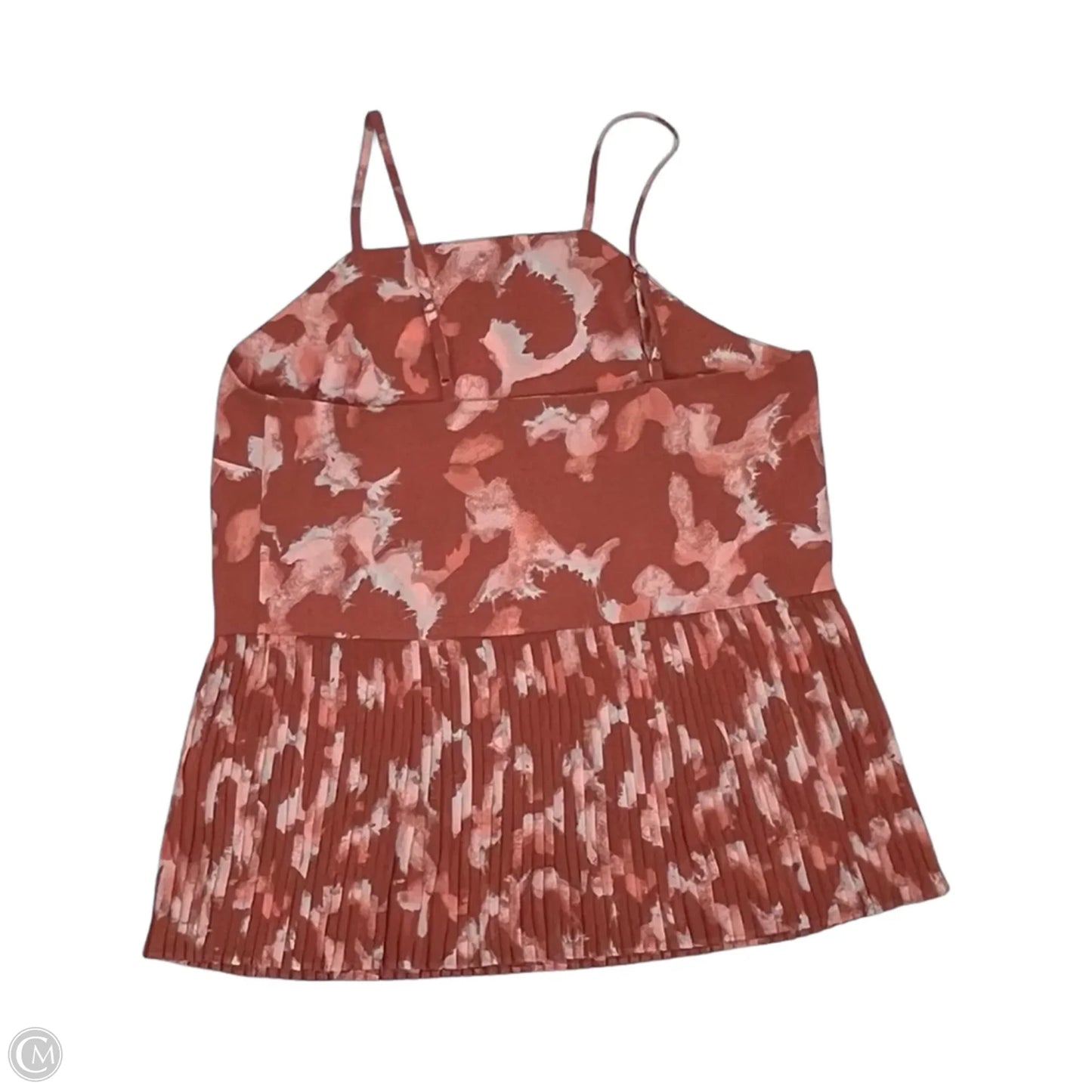 Blouse Sleeveless By Nine West In Orange & Pink, Size: Xs