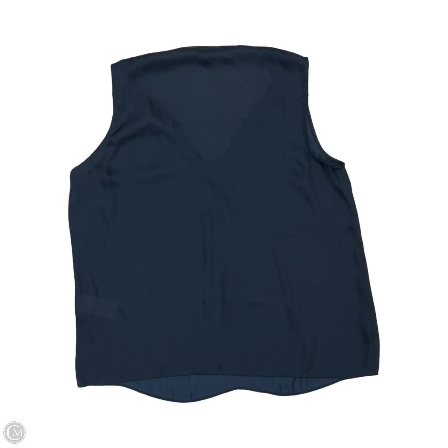 Blouse Sleeveless By Banana Republic In Navy, Size: S