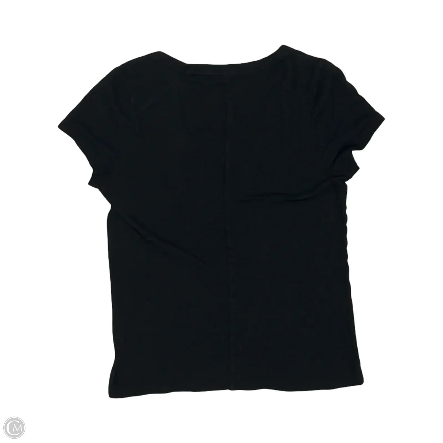 Top Short Sleeve By Banana Republic In Black, Size: S