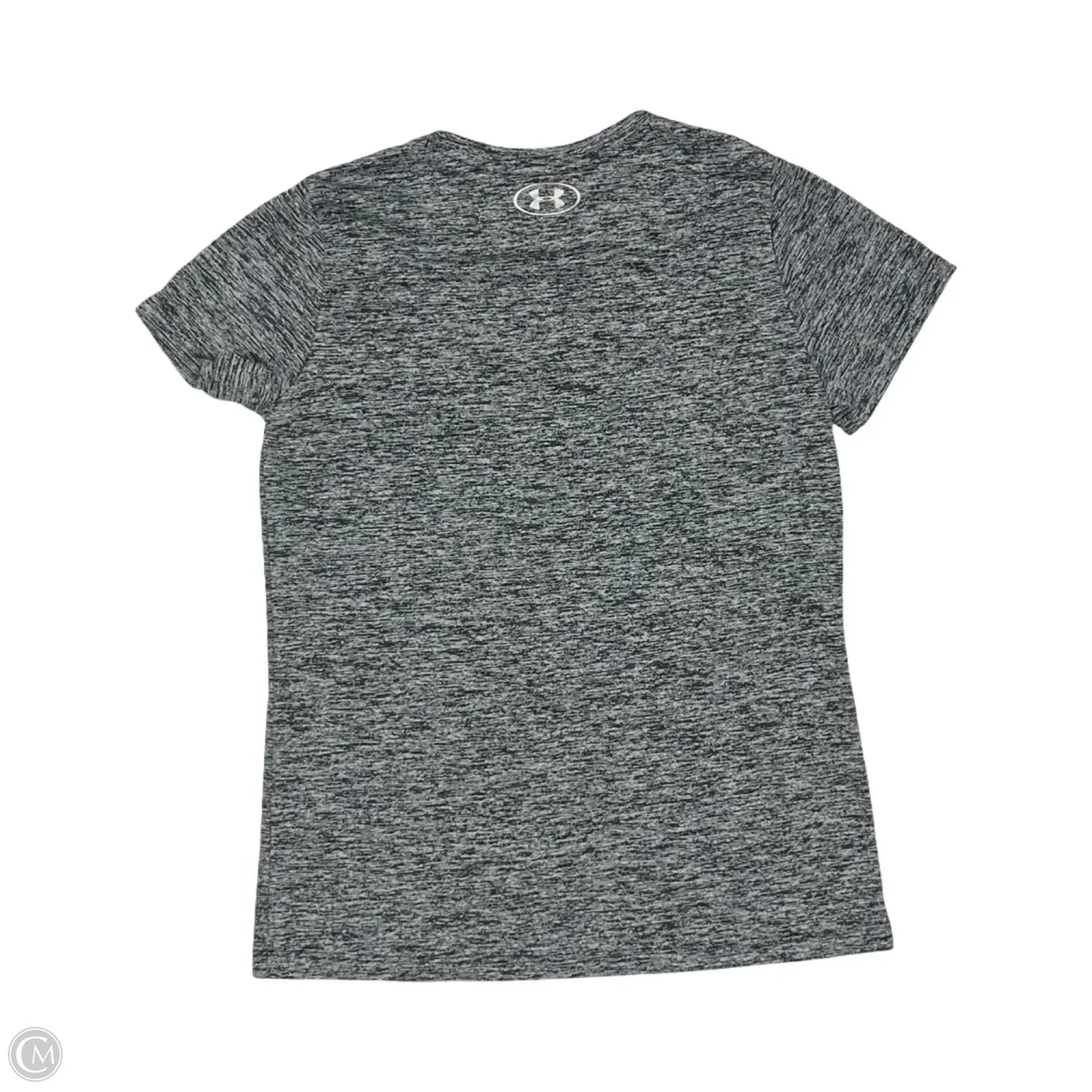 Athletic Top Short Sleeve By Under Armour In Grey, Size: S