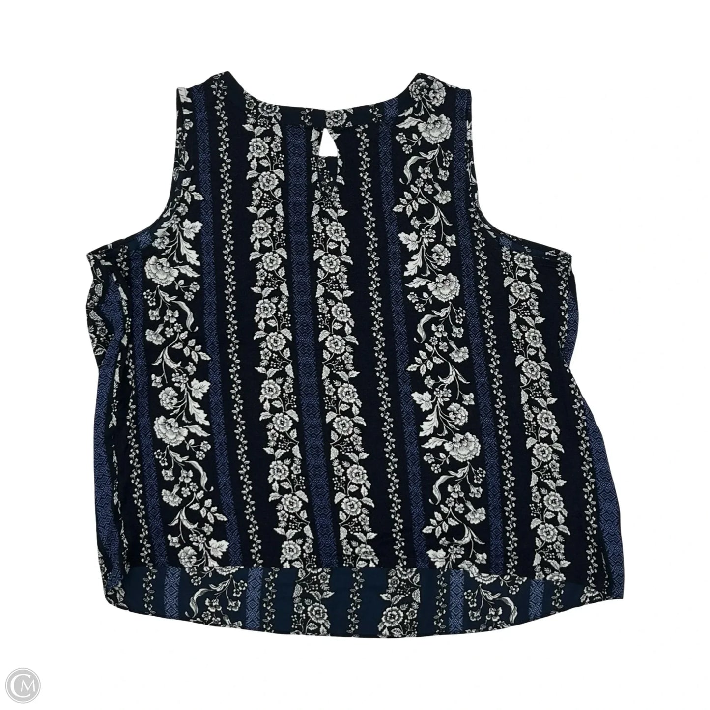 Blouse Sleeveless By Loft In Floral Print, Size: Xl