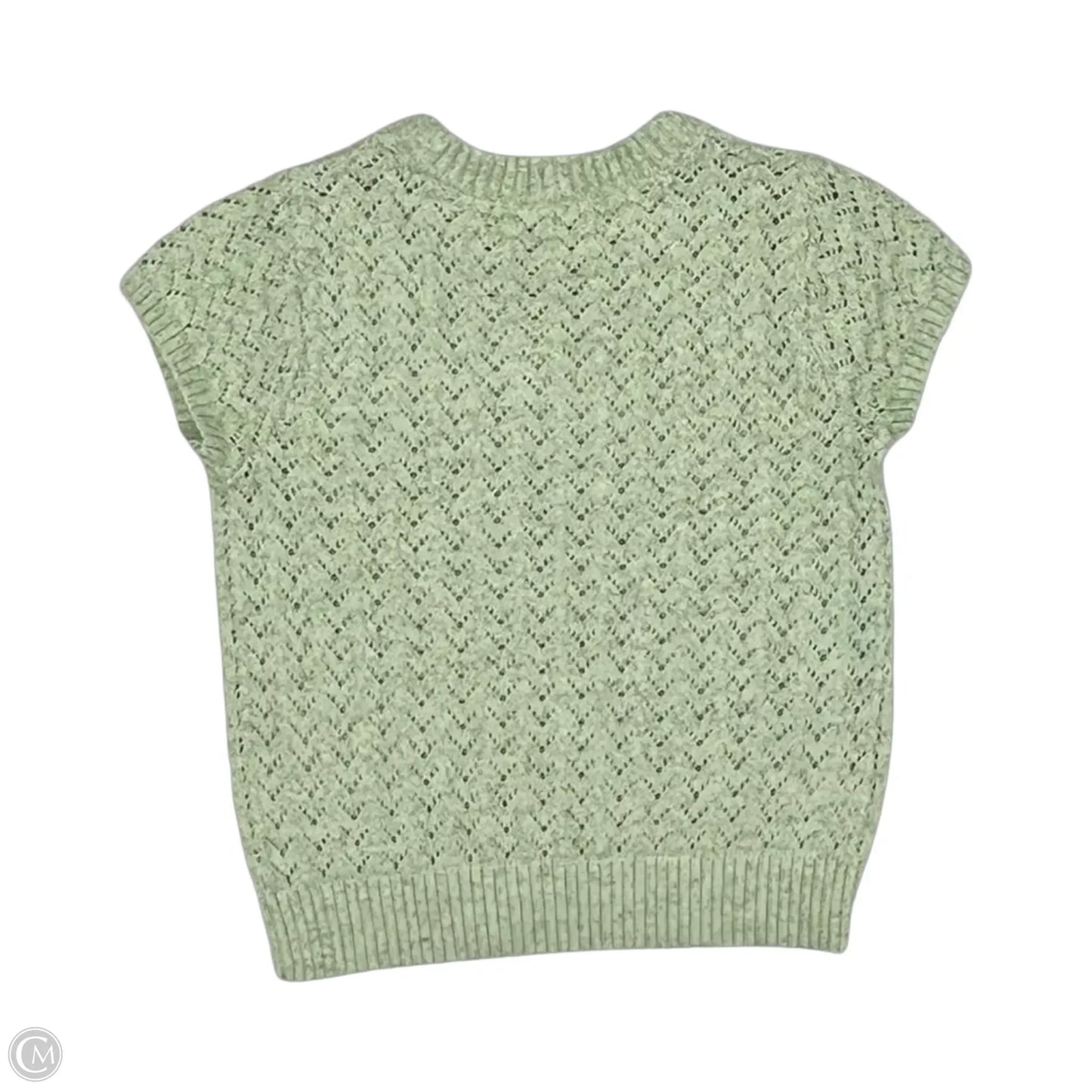 Sweater Short Sleeve By Loft In Green, Size: S