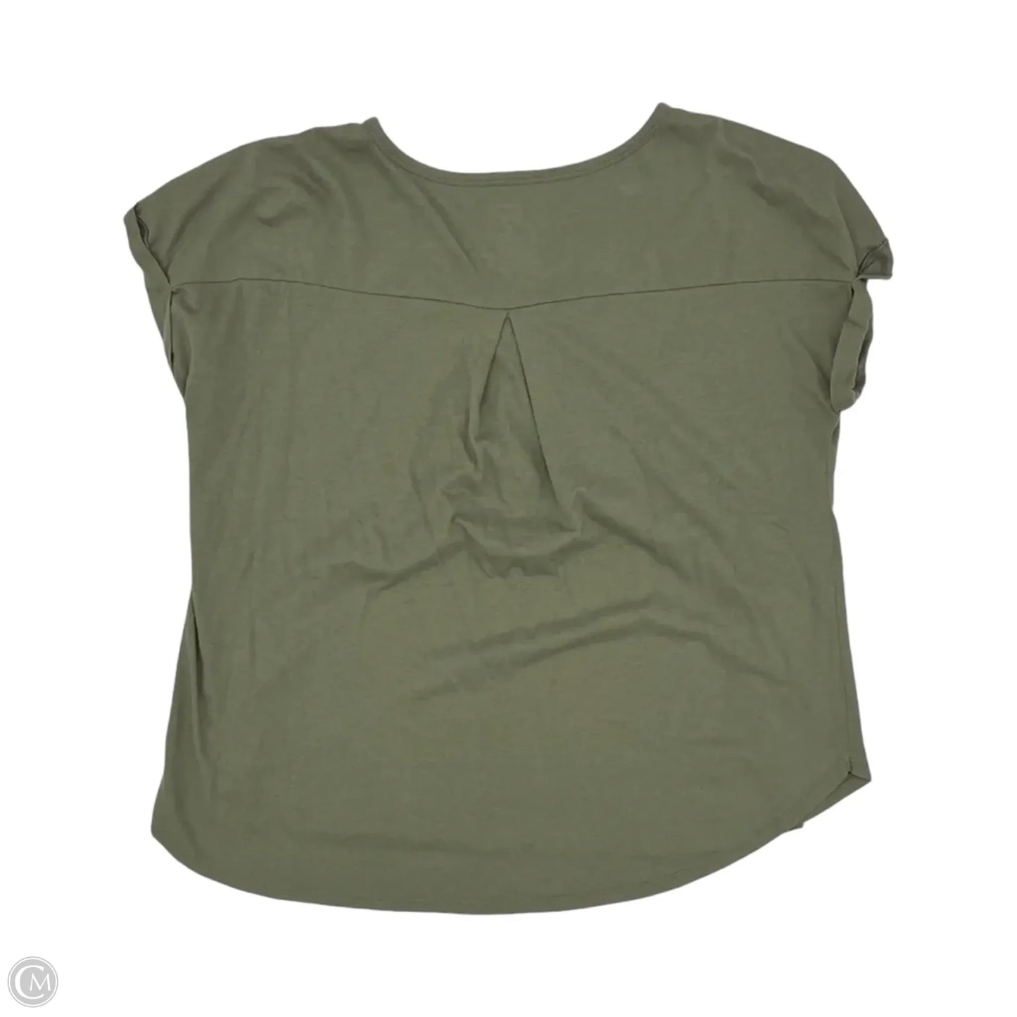 Top Short Sleeve By Cato In Green, Size: 1x