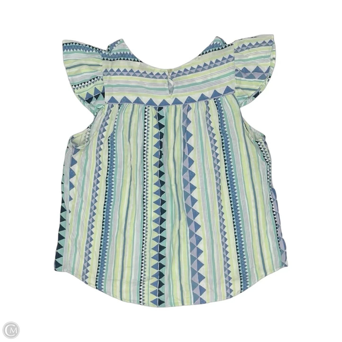 Top Short Sleeve By Sonoma In Blue & Green, Size: 1x