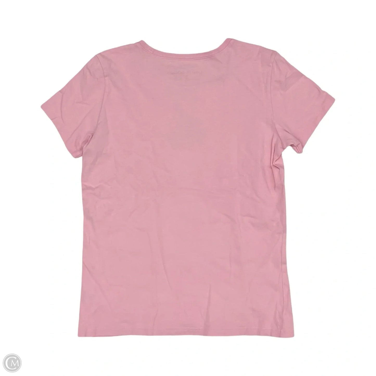 Top Short Sleeve By Life Is Good In Pink, Size: S
