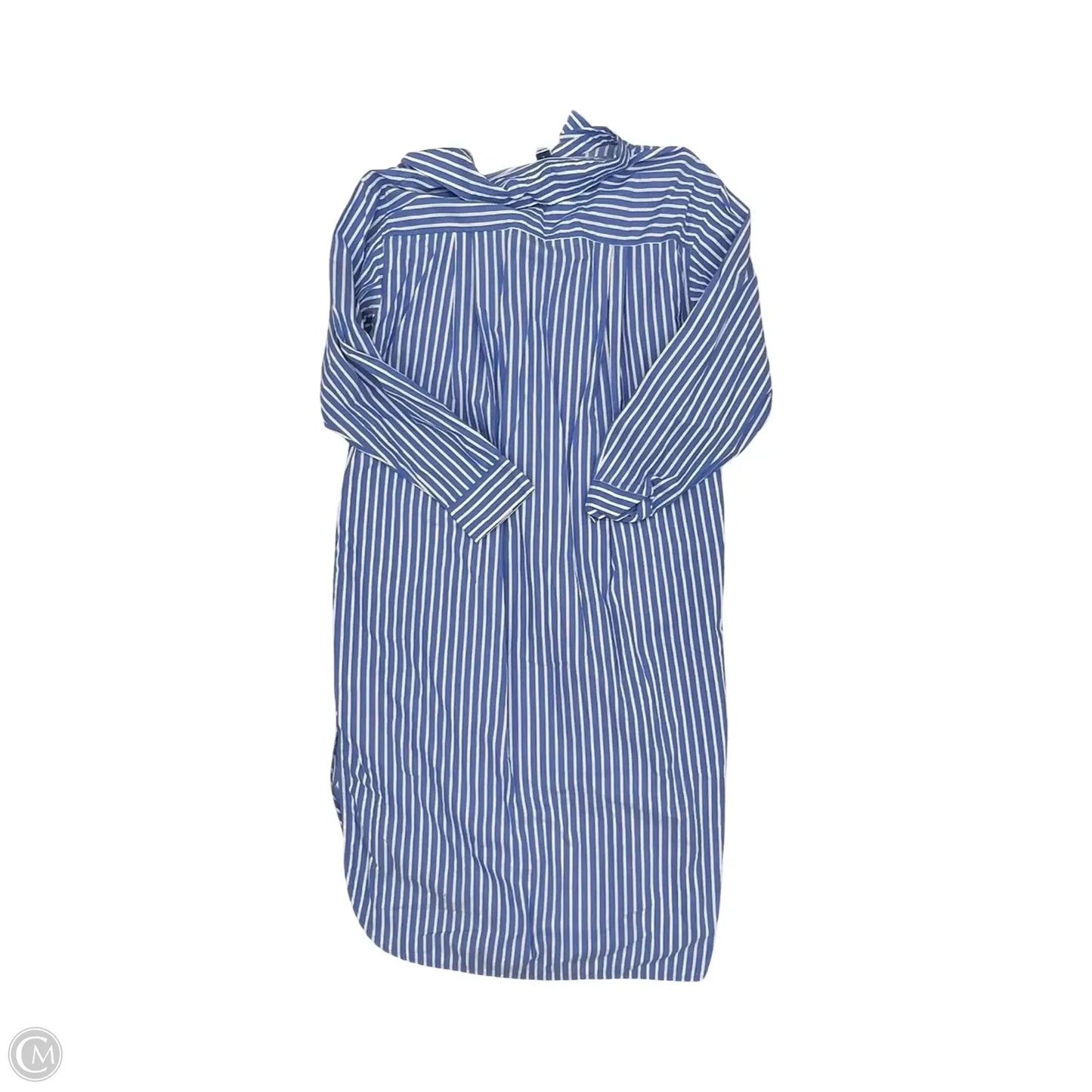 Dress Casual Midi By Old Navy In Blue & Cream, Size: M