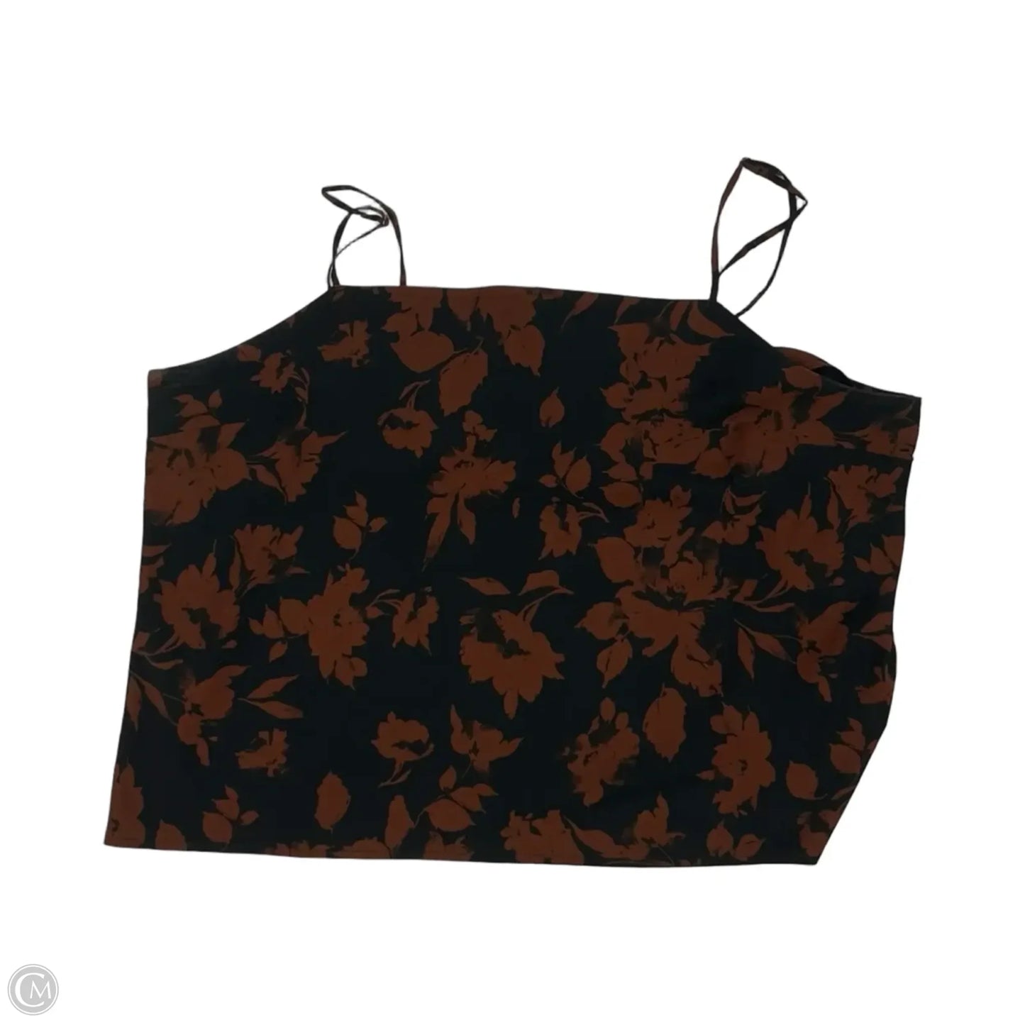 Blouse Sleeveless By Abercrombie And Fitch In Black & Brown, Size: Xxl