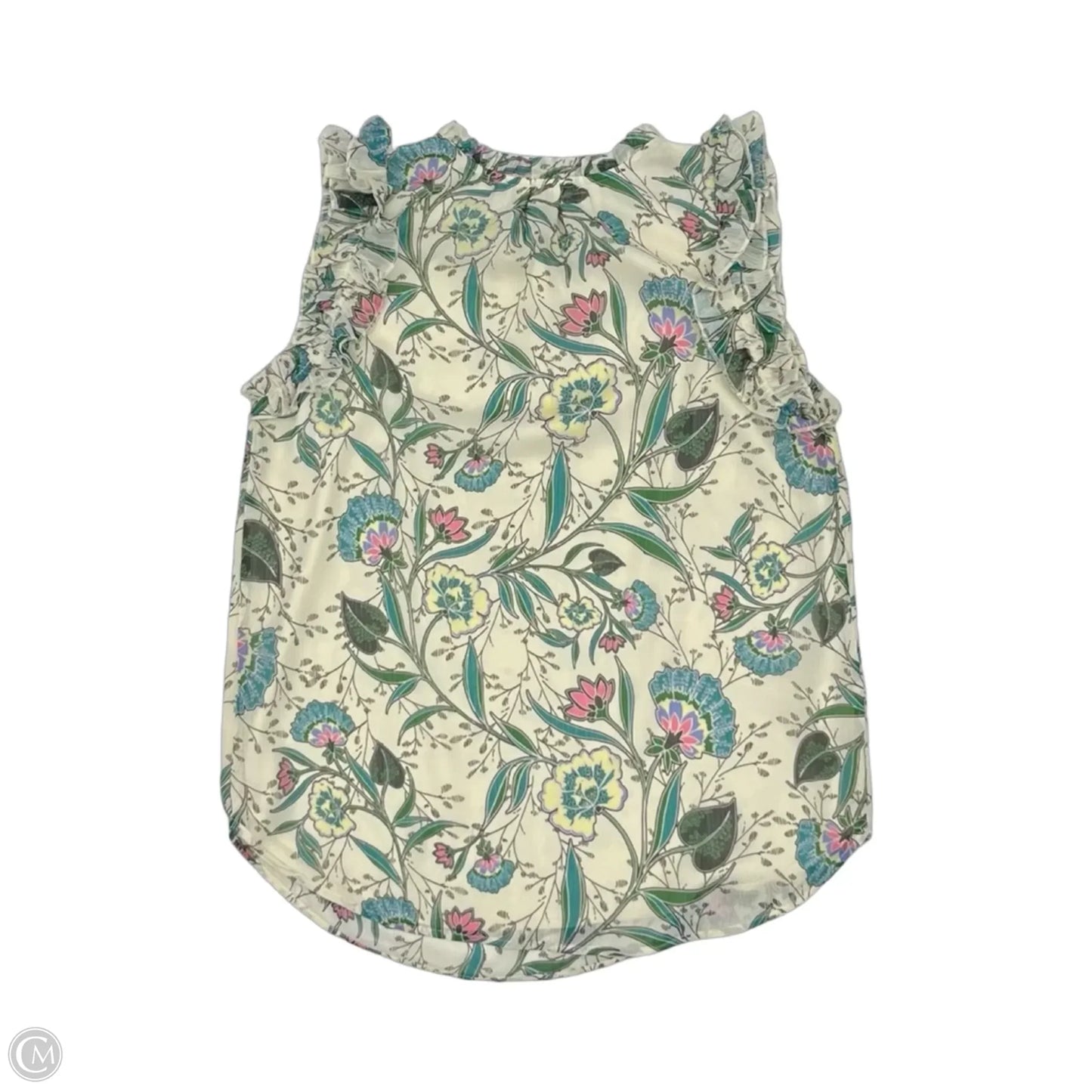 Blouse Sleeveless By Loft In Floral Print, Size: S
