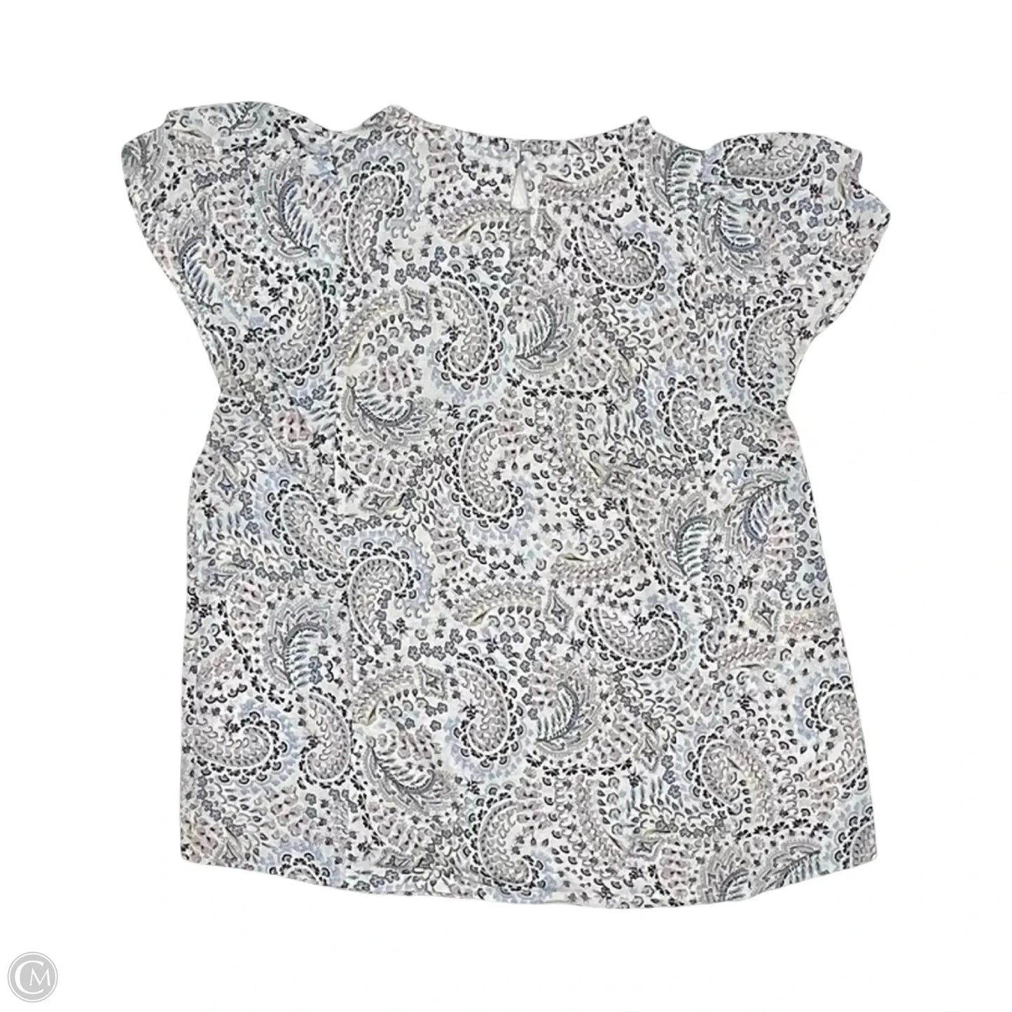 Blouse Short Sleeve By Loft In Floral Print, Size: M