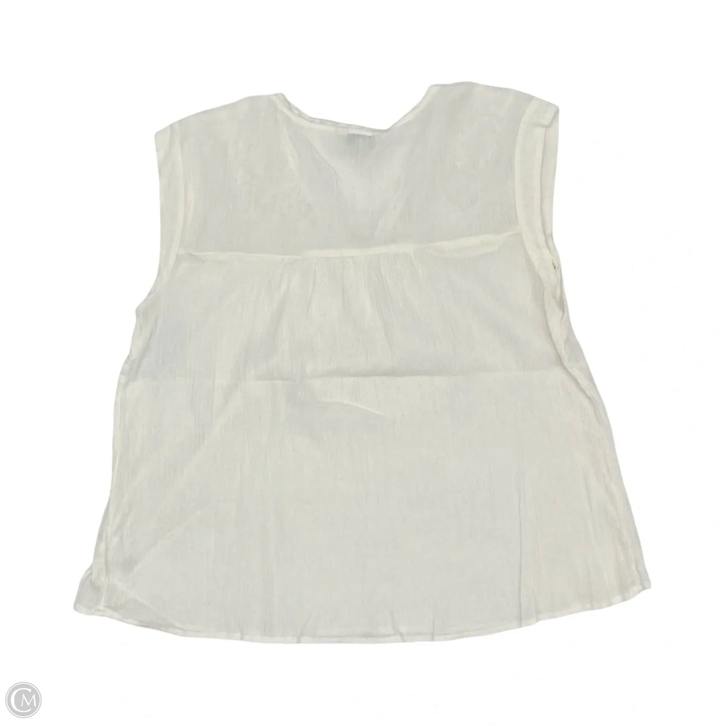 Top Sleeveless By Lucky Brand In Cream, Size: L