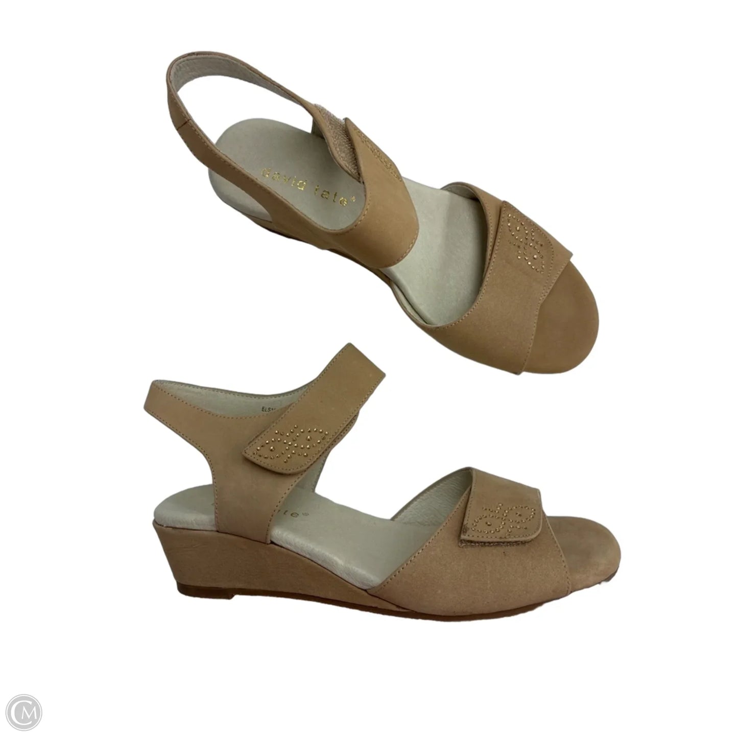 Sandals Heels Wedge By Clothes Mentor In Brown, Size: 9