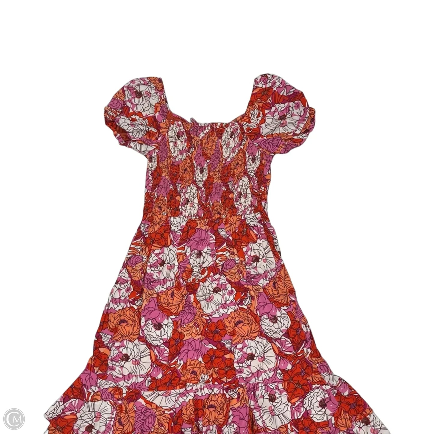 Dress Party Midi By Japna In Floral Print, Size: M