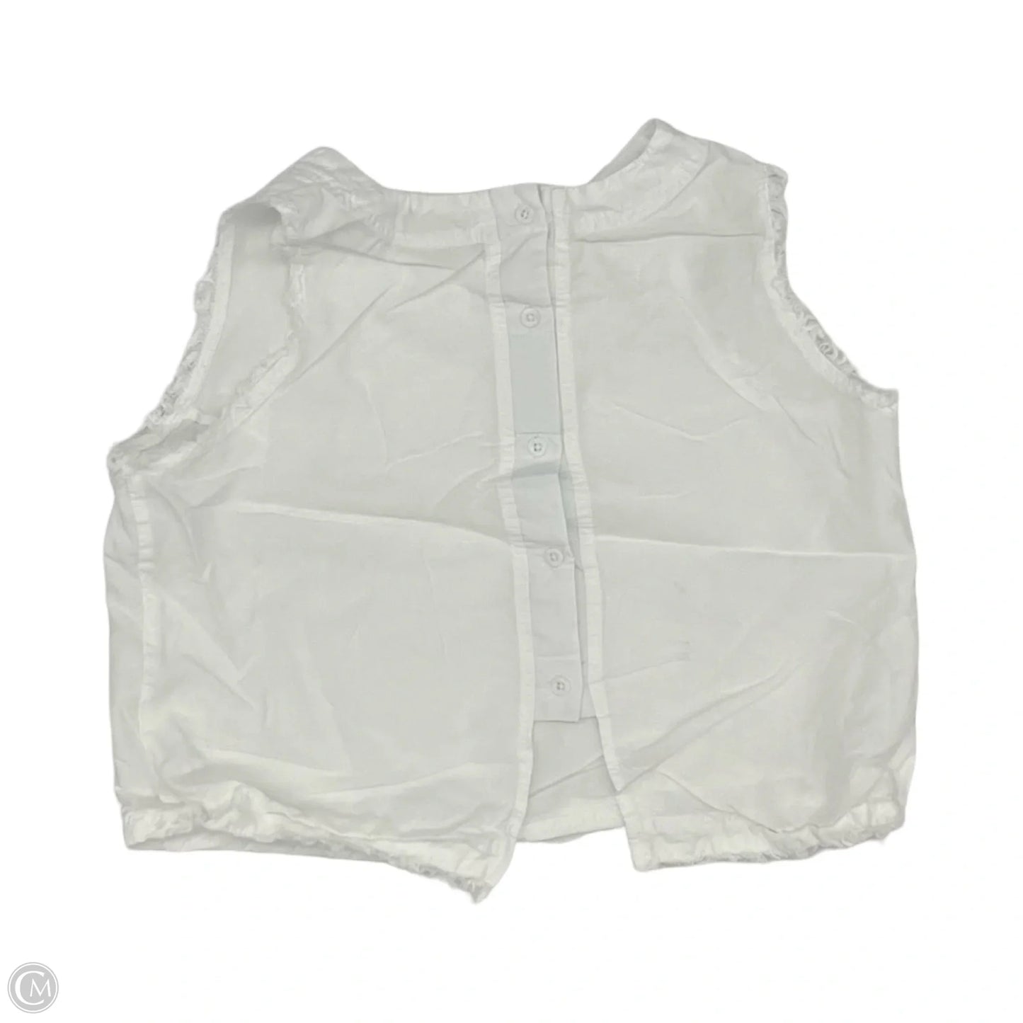 Top Sleeveless By Thread And Supply In White, Size: M