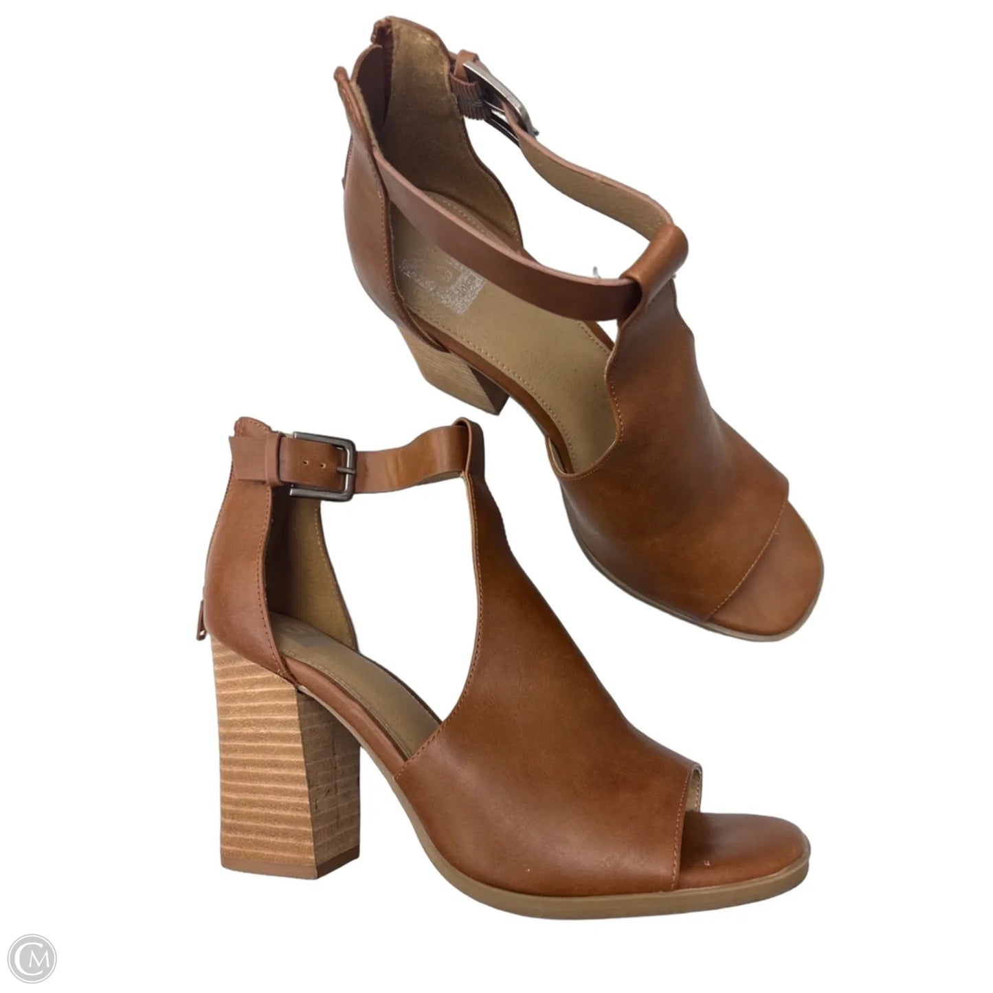 Sandals Heels Block By Dolce Vita In Brown, Size: 9