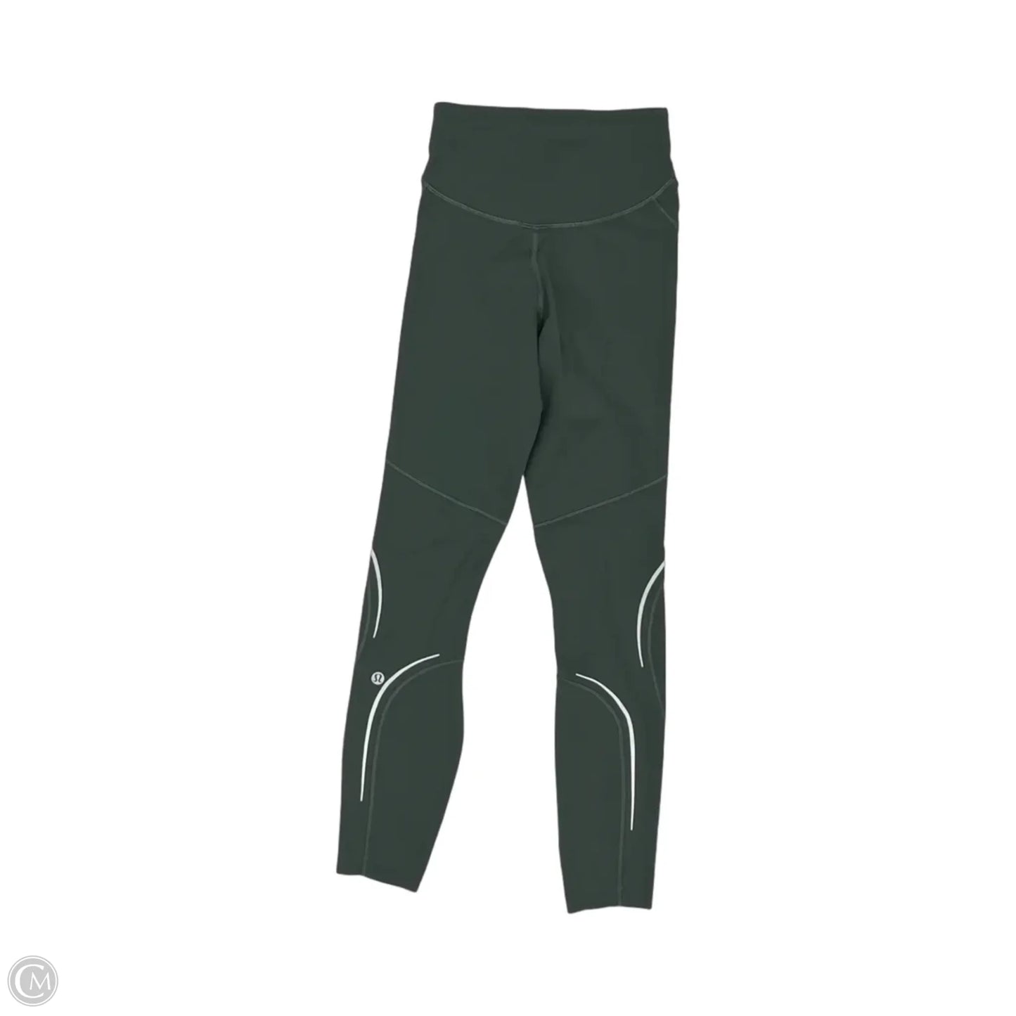 Athletic Leggings By Lululemon In Green, Size: Xs