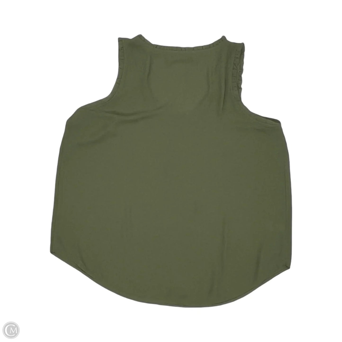 Blouse Sleeveless By Loft In Green, Size: L