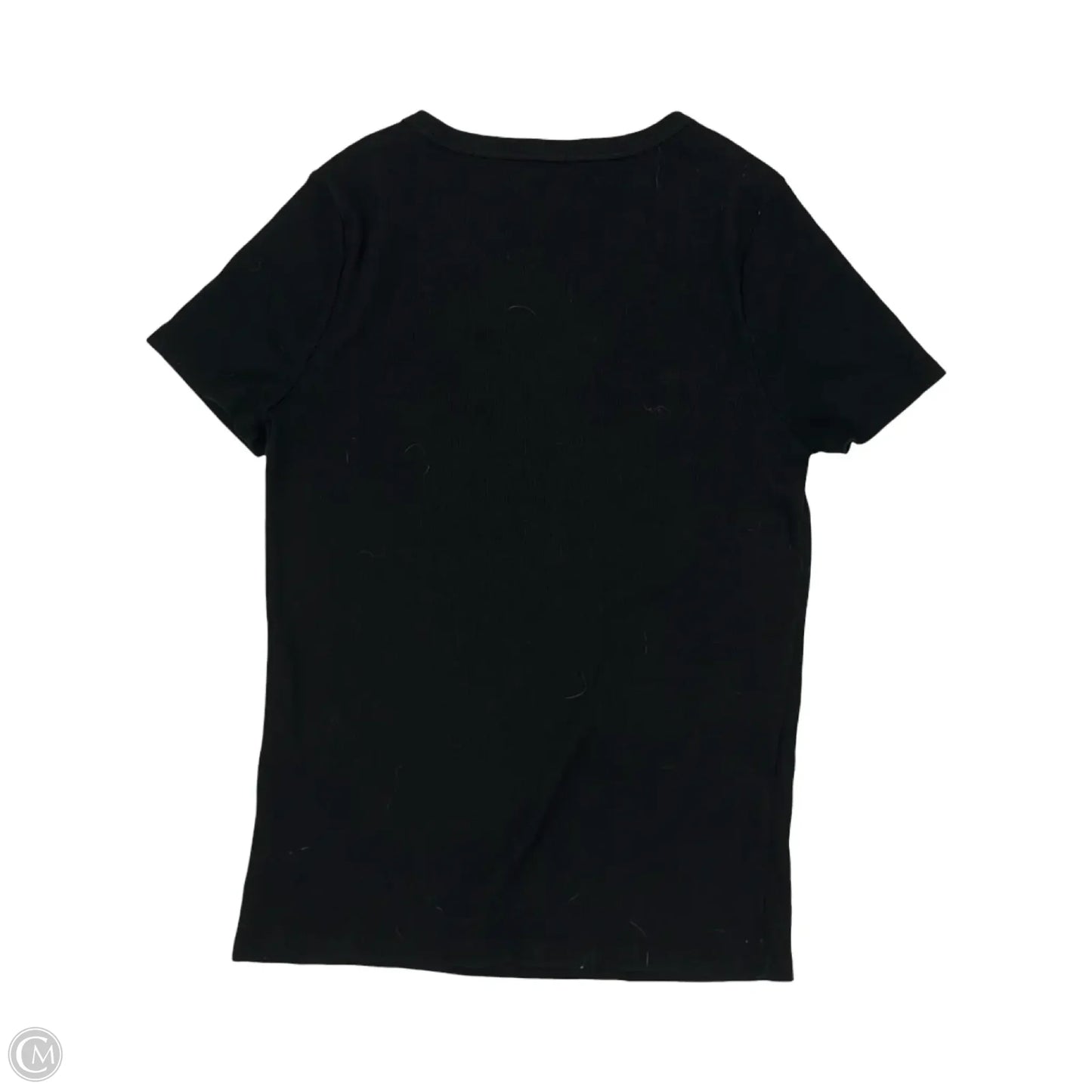 Top Short Sleeve By Time And Tru In Black, Size: M