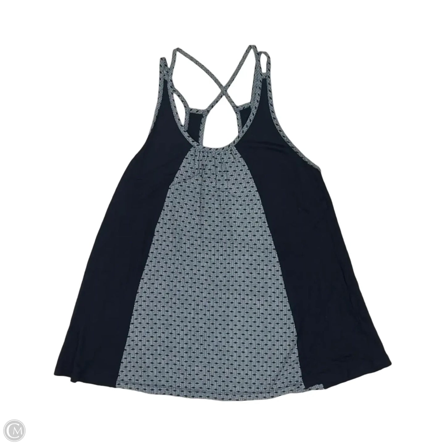 Tank Top By Cabi In Blue & Cream, Size: S
