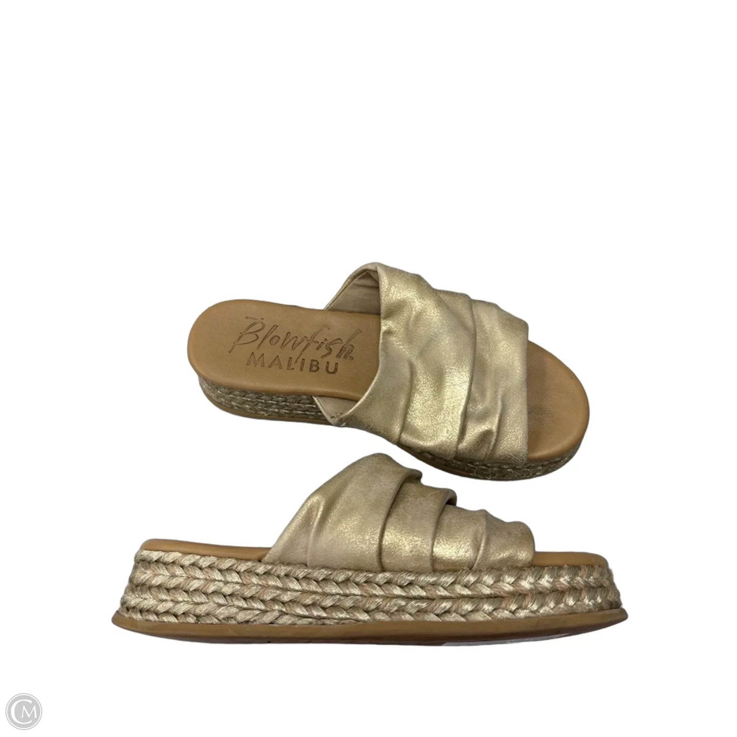 Sandals Flats By Blowfish In Gold, Size: 6.5