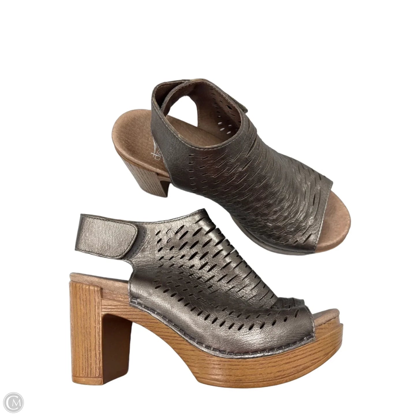 Sandals Heels Block By Dansko In Bronze, Size: 5.5
