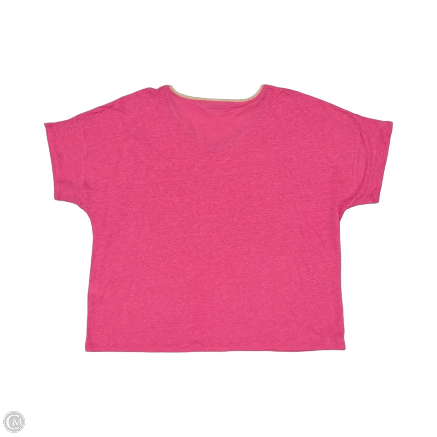 Top Short Sleeve By Chicos In Pink, Size: Xxl